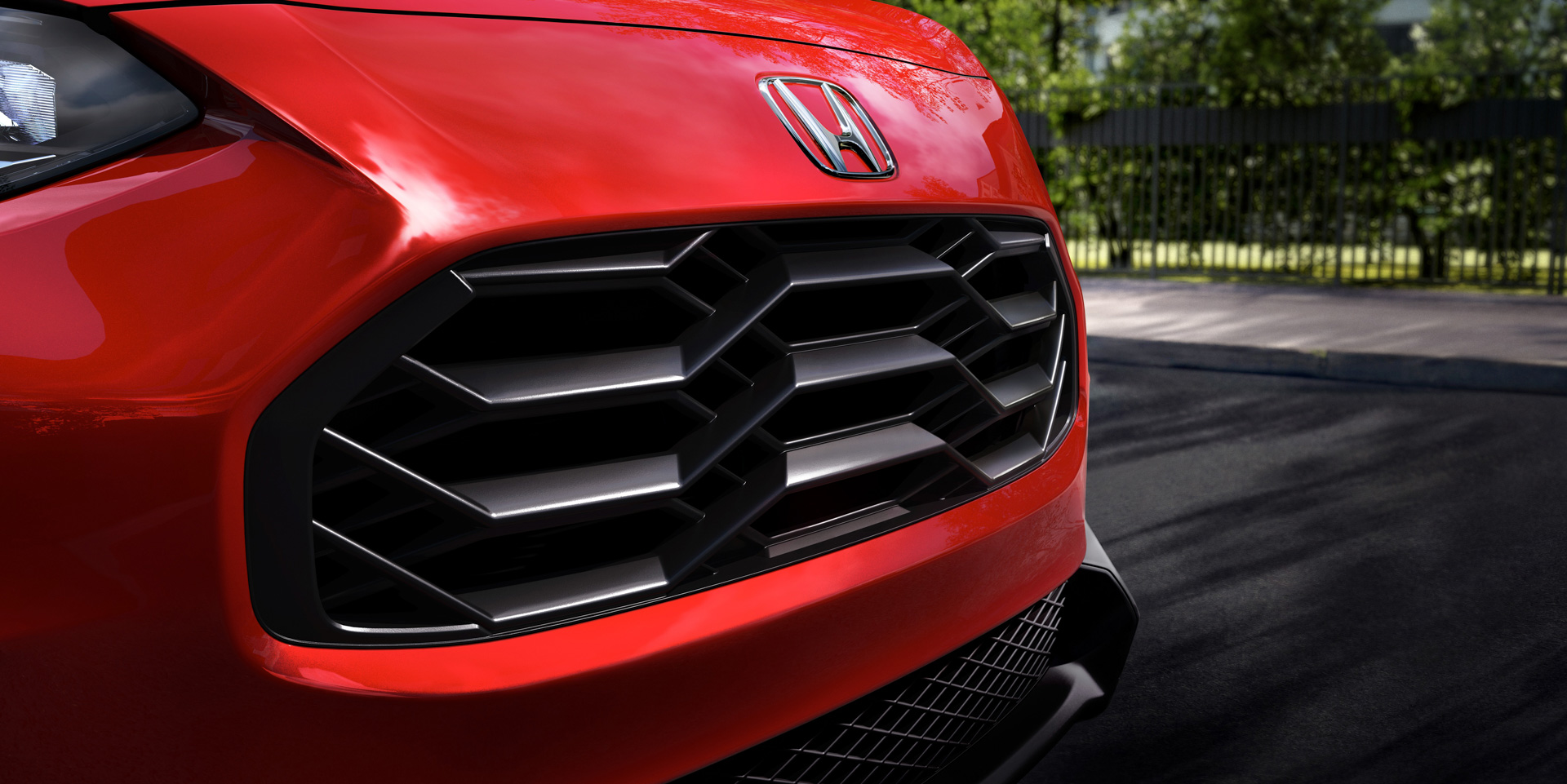 Download 2023 Honda HR-V Sport - US version - Grille HD Wallpaper 1920x961 #19