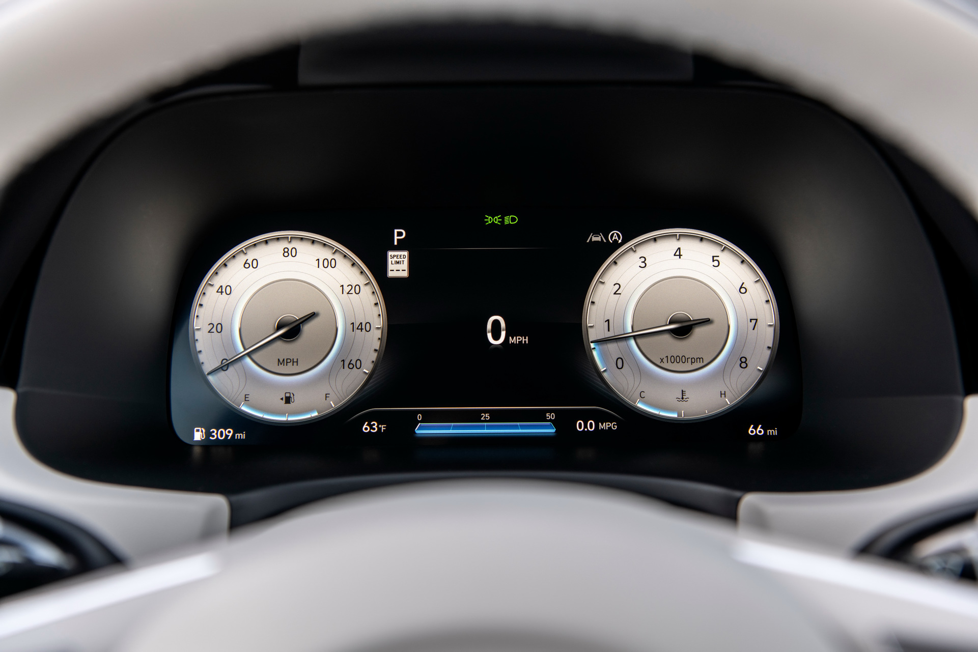 Download 2023 Hyundai Palisade - Digital Instrument Cluster HD Wallpaper 1921x1281 #47