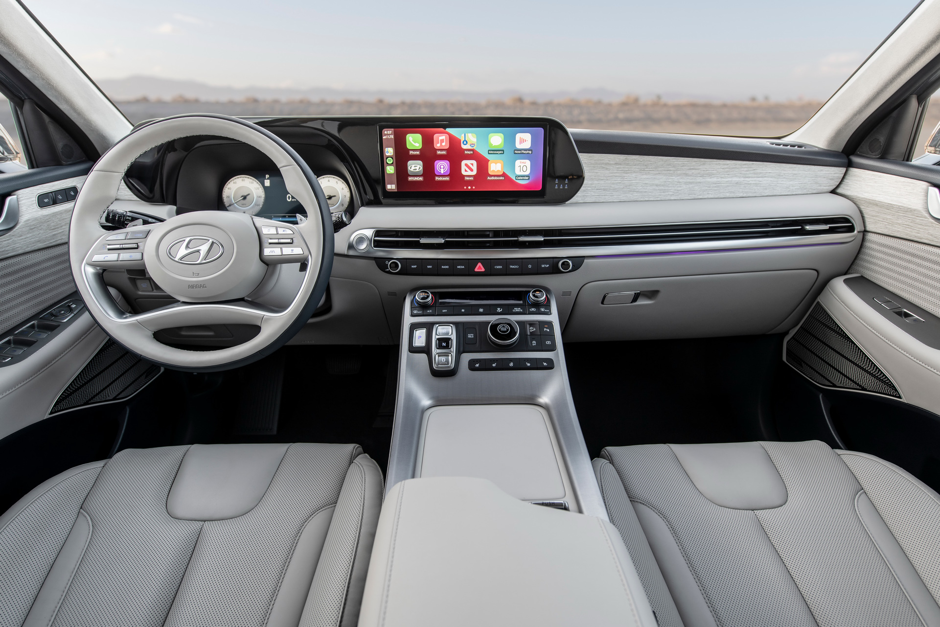 Download 2023 Hyundai Palisade - Interior, Cockpit HD Wallpaper 1921x1281 #46