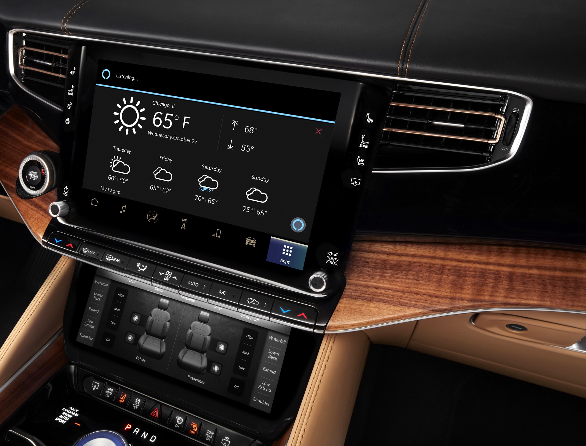 Download 2023 Jeep Grand Wagoneer L - Central Console HD Wallpaper 1921x1462 #66