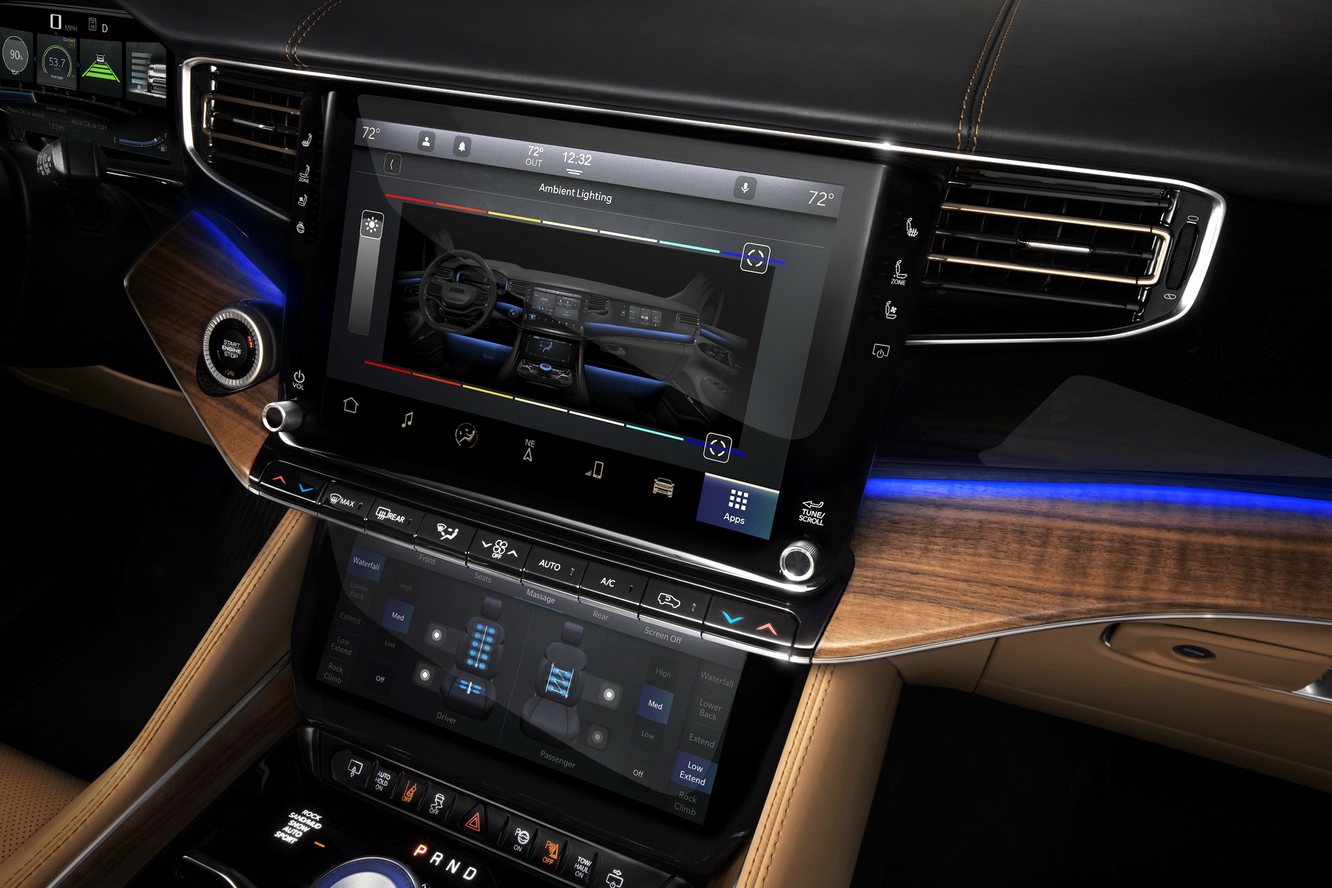 Download 2023 Jeep Grand Wagoneer L - Central Console HD Wallpaper 1921x1281 #86