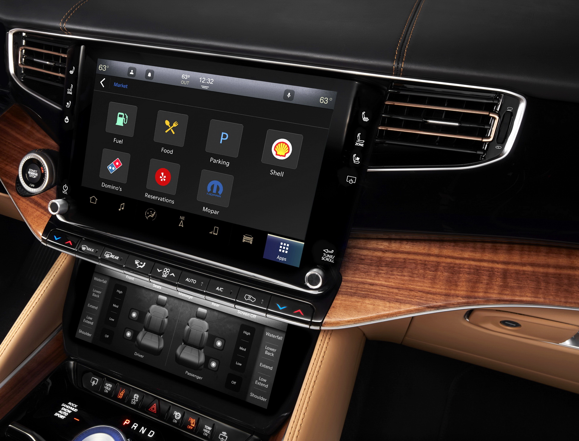 Download 2023 Jeep Grand Wagoneer L - Central Console HD Wallpaper 1921x1462 #68