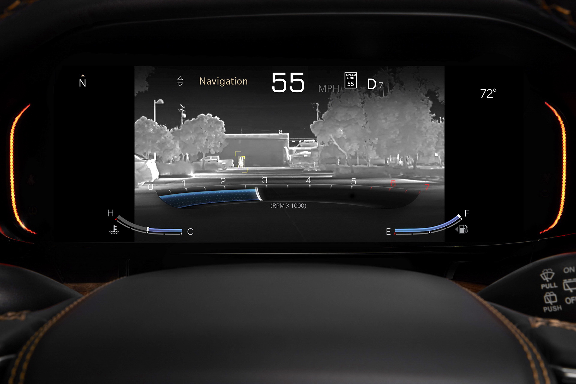 Download 2023 Jeep Grand Wagoneer L - Digital Instrument Cluster HD Wallpaper 1921x1281 #88
