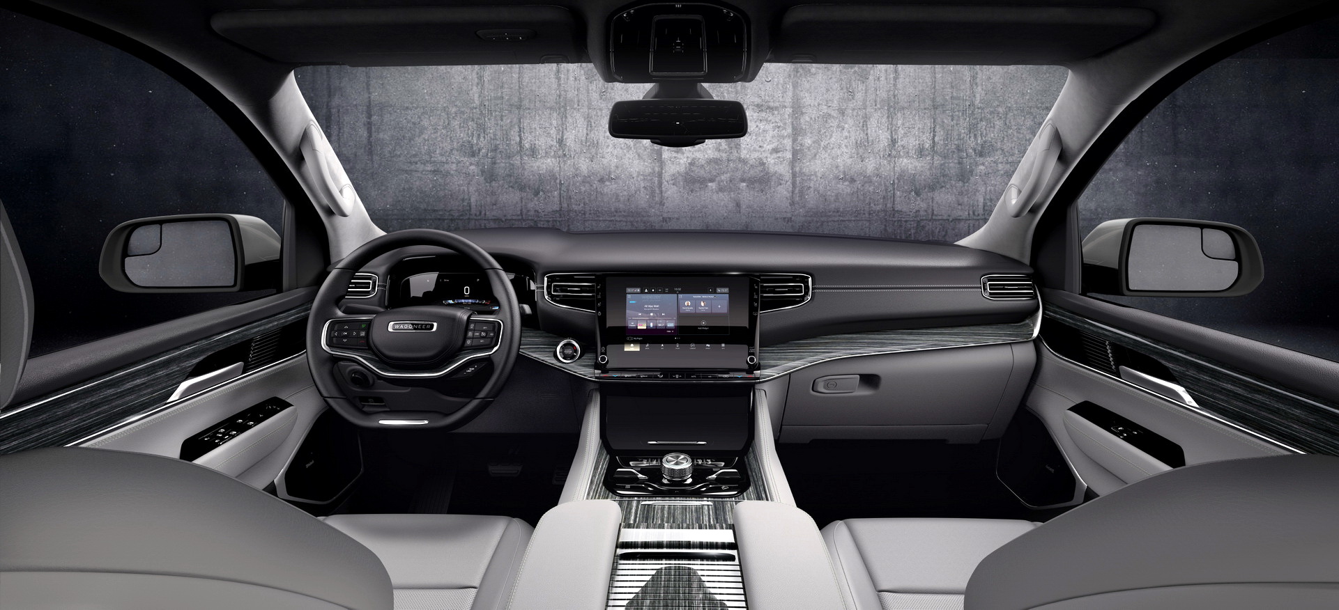 Download 2023 Jeep Grand Wagoneer L - Interior, Cockpit HD Wallpaper 1921x876 #102