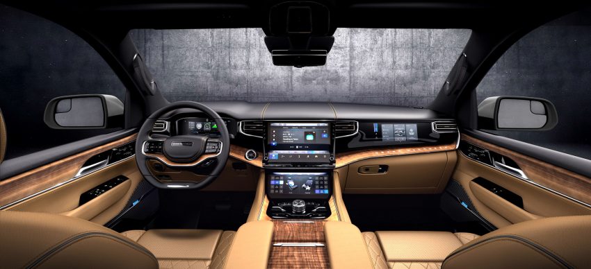 2023 Jeep Grand Wagoneer L - Interior, Cockpit Wallpaper 850x388 #104