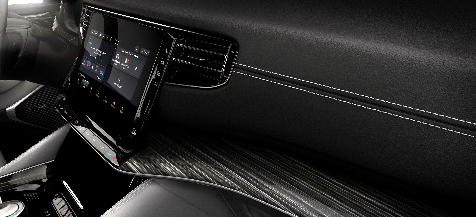 Download 2023 Jeep Grand Wagoneer L - Interior, Detail HD Wallpaper 1921x876 #109