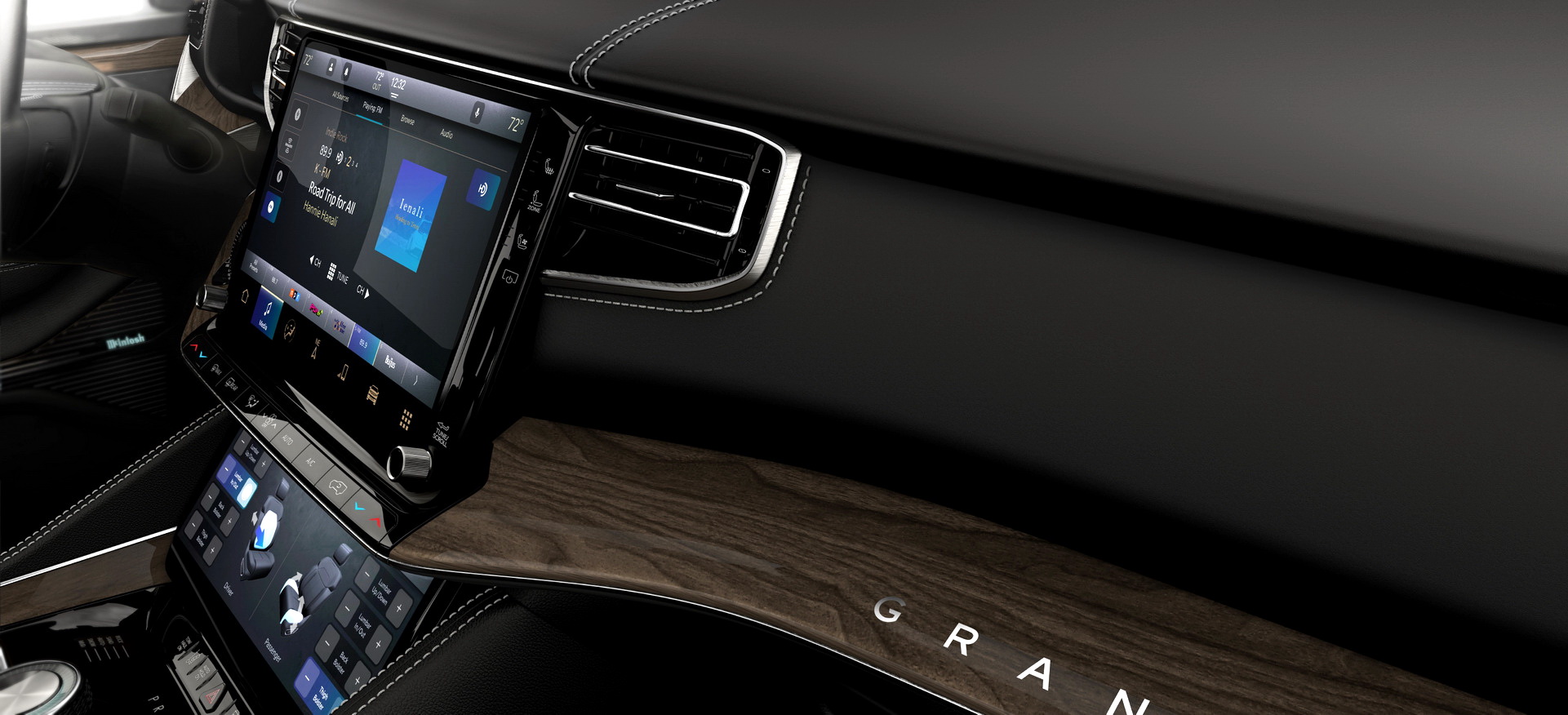 Download 2023 Jeep Grand Wagoneer L - Interior, Detail HD Wallpaper 1921x876 #110