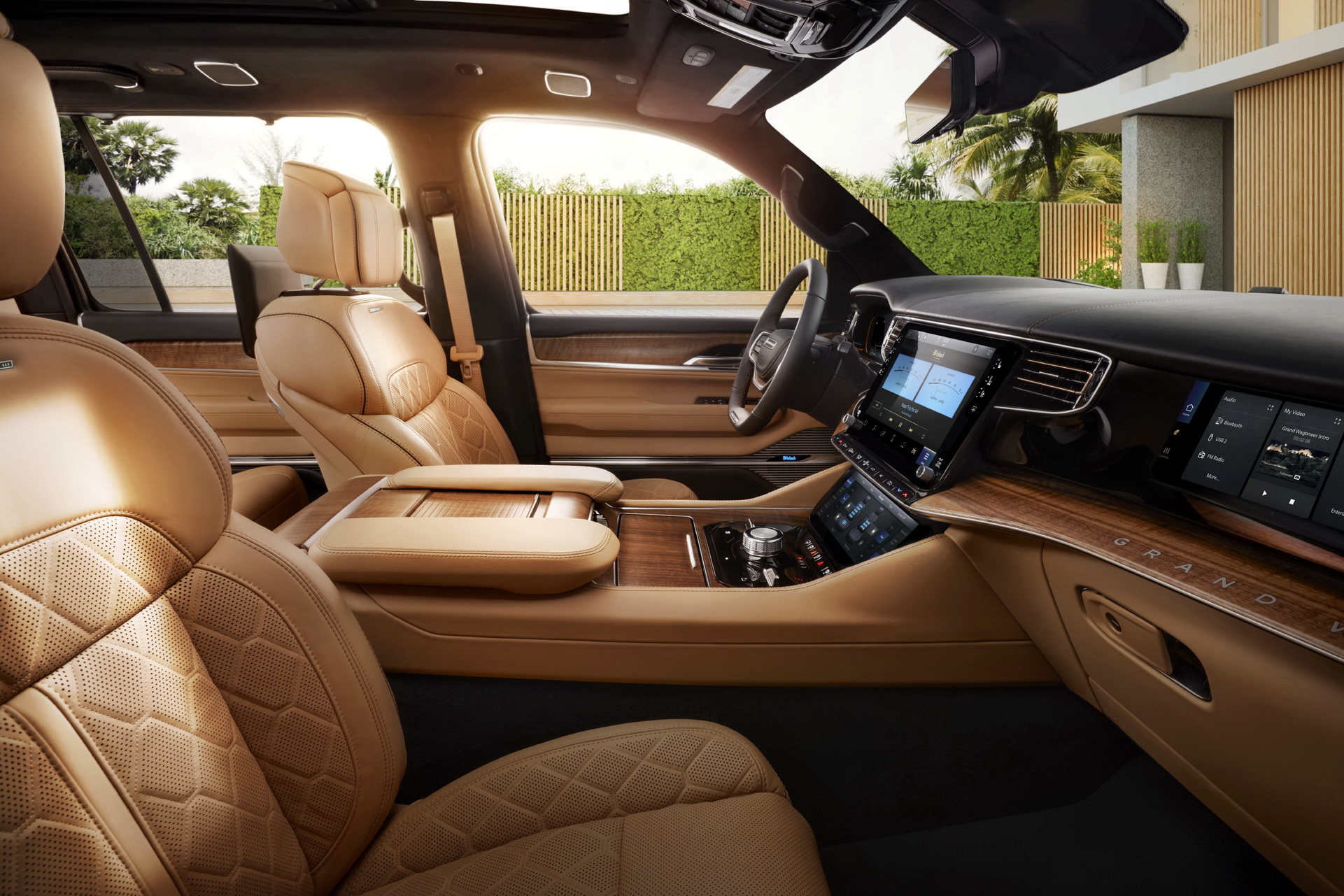 Download 2023 Jeep Grand Wagoneer L - Interior, Front Seats HD Wallpaper 1921x1281 #74