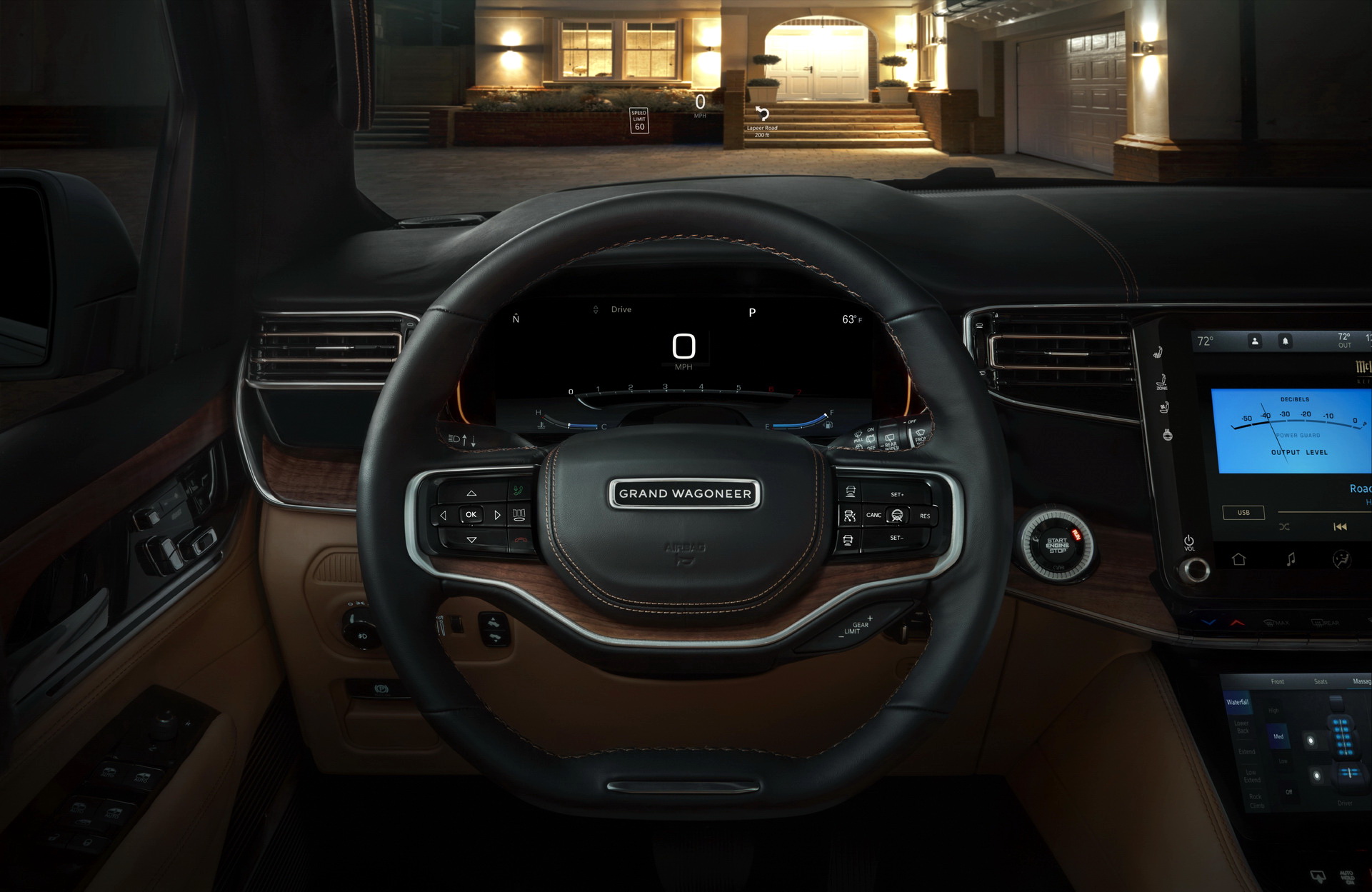 Download 2023 Jeep Grand Wagoneer L - Interior, Steering Wheel HD Wallpaper 1921x1249 #75