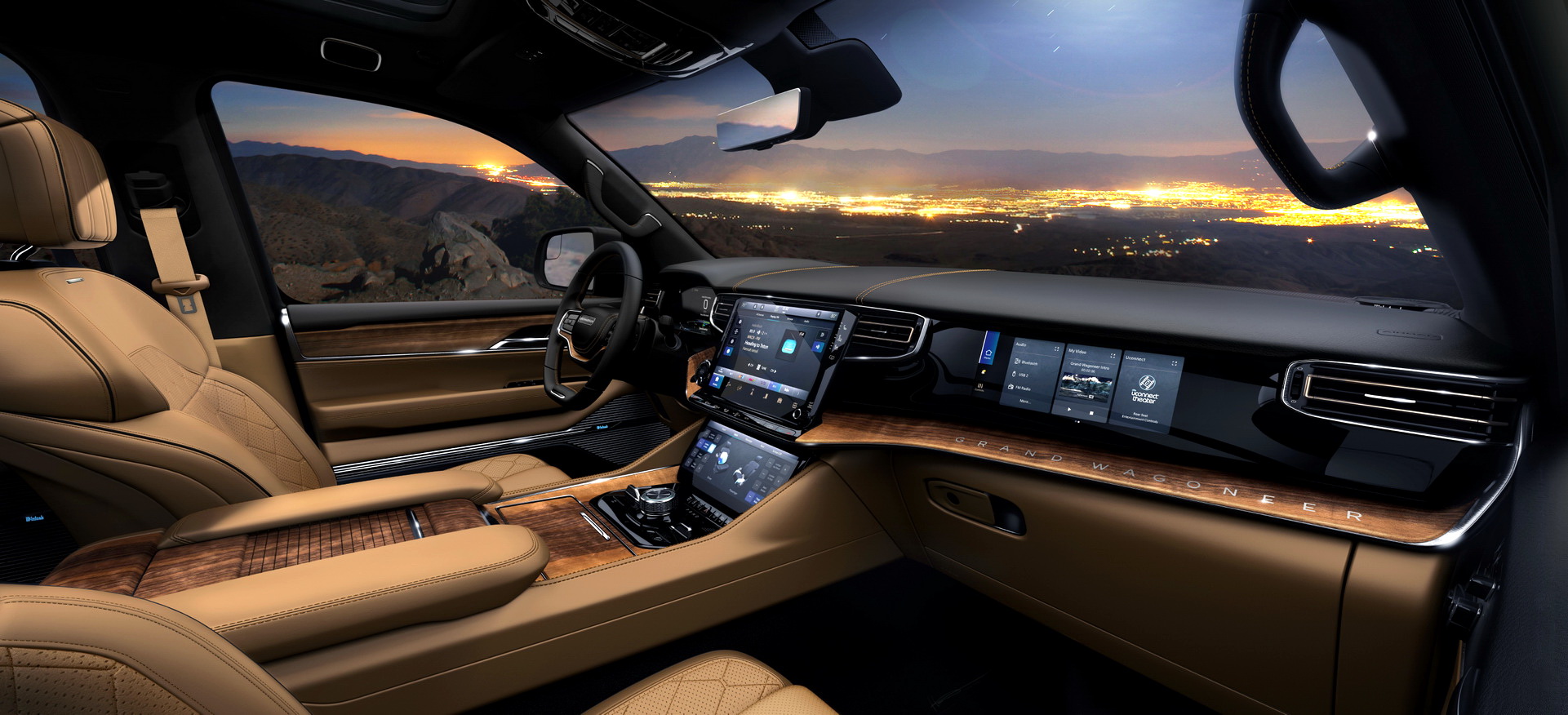 Download 2023 Jeep Grand Wagoneer L - Interior HD Wallpaper 1921x876 #89