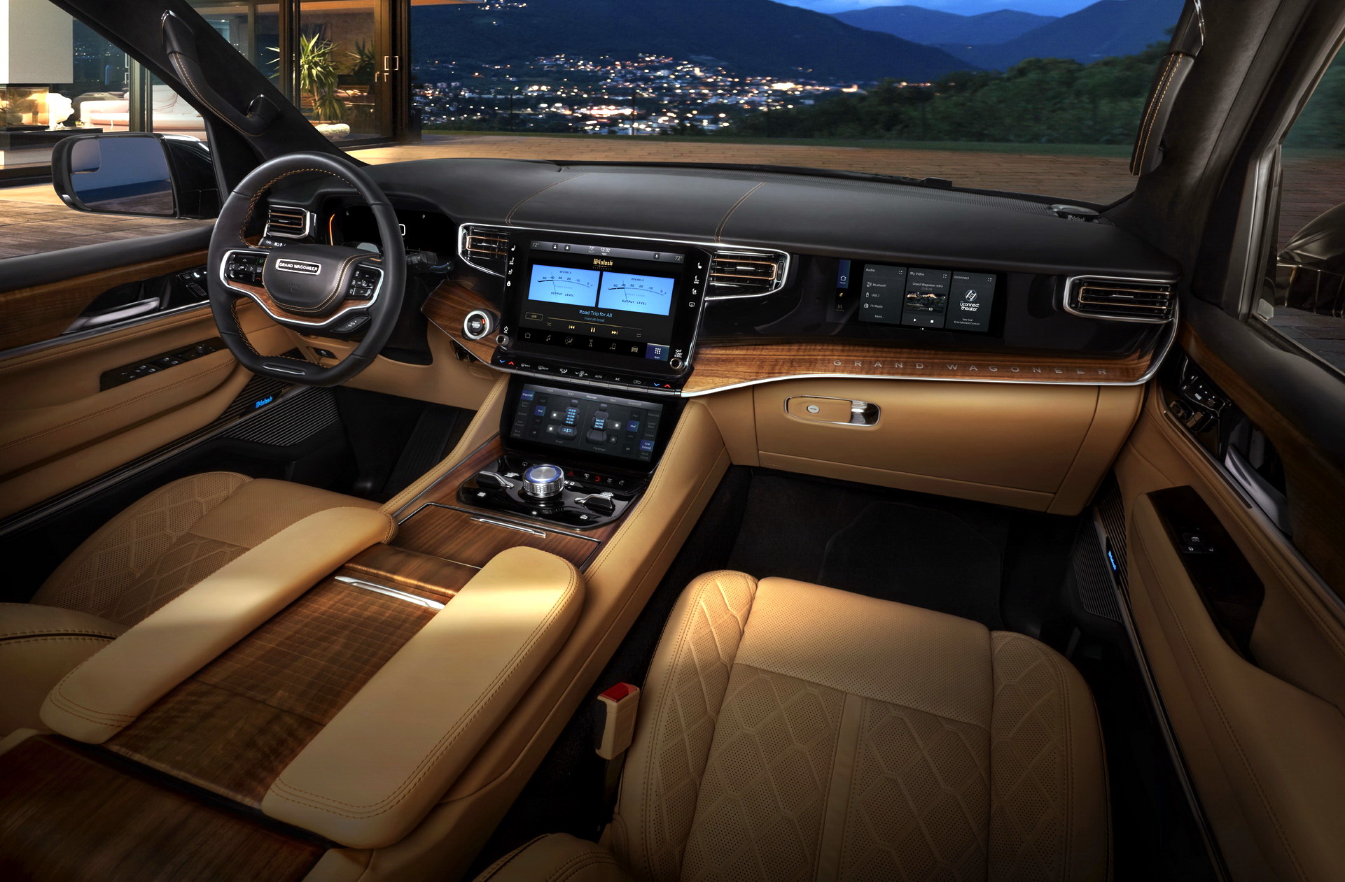 Download 2023 Jeep Grand Wagoneer L - Interior HD Wallpaper 1921x1261 #70