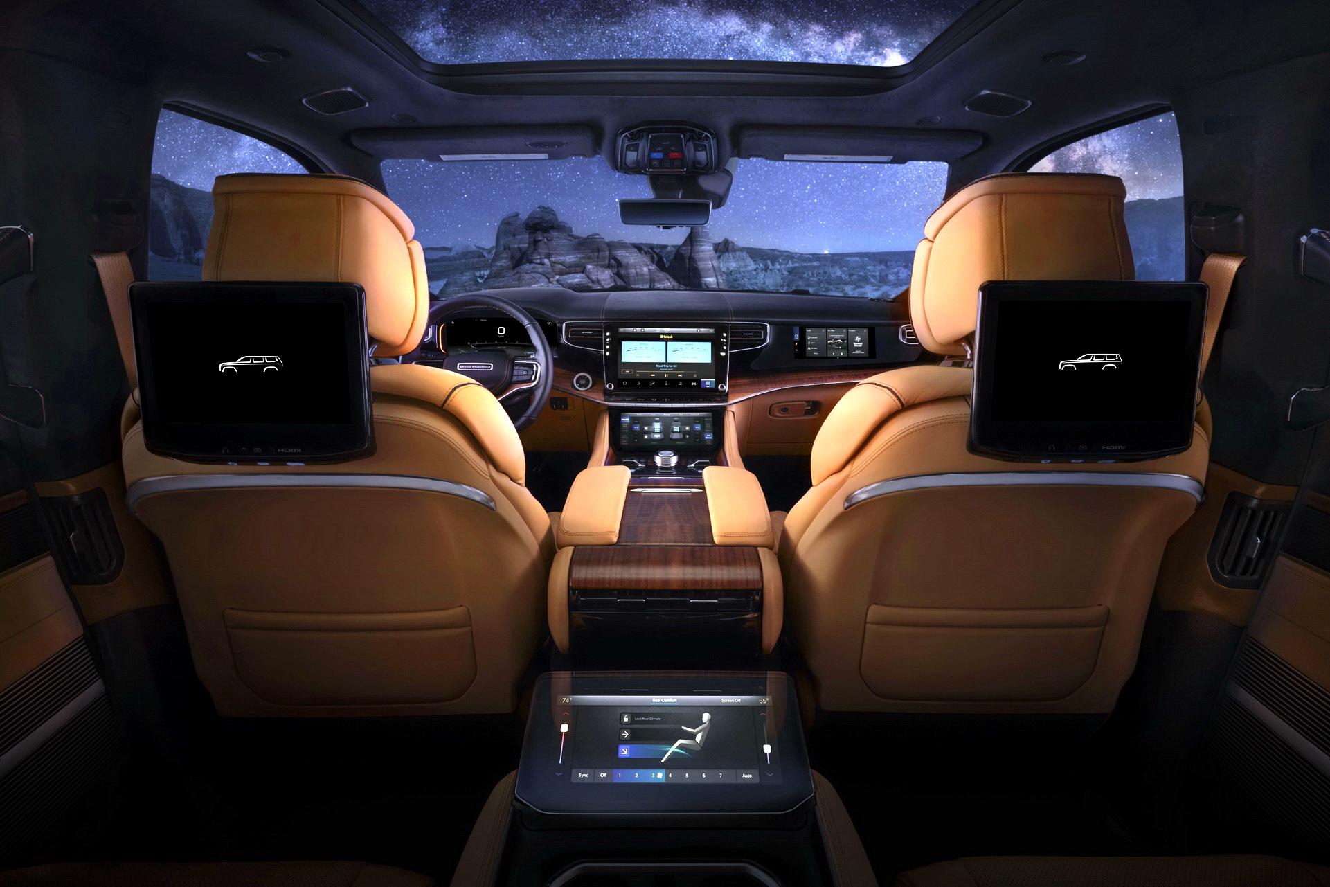 Download 2023 Jeep Grand Wagoneer L - Interior HD Wallpaper 1921x1281 #71