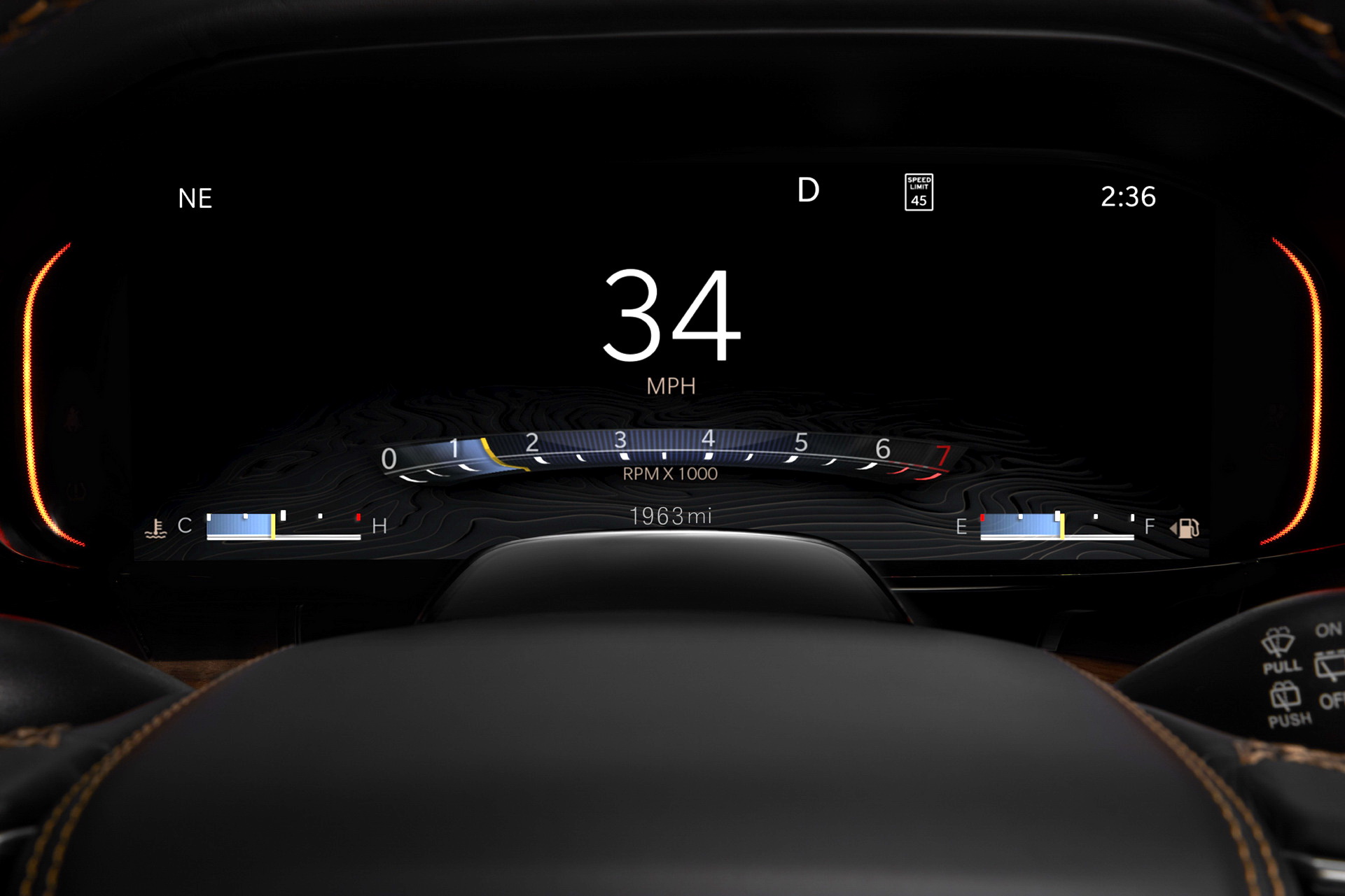 Download 2023 Jeep Wagoneer L - Digital Instrument Cluster HD Wallpaper 1921x1281 #50