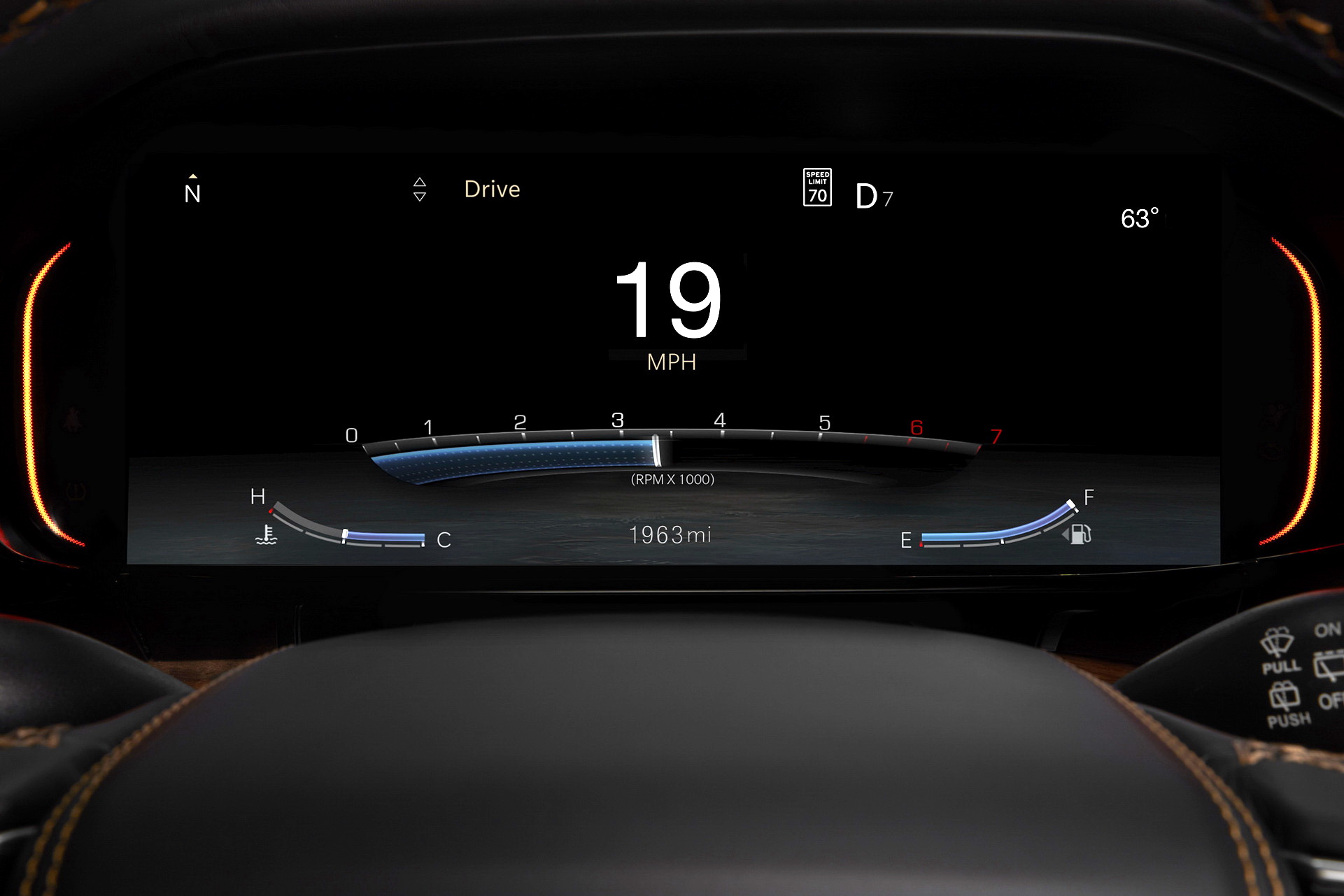 Download 2023 Jeep Wagoneer L - Digital Instrument Cluster HD Wallpaper 1921x1281 #53