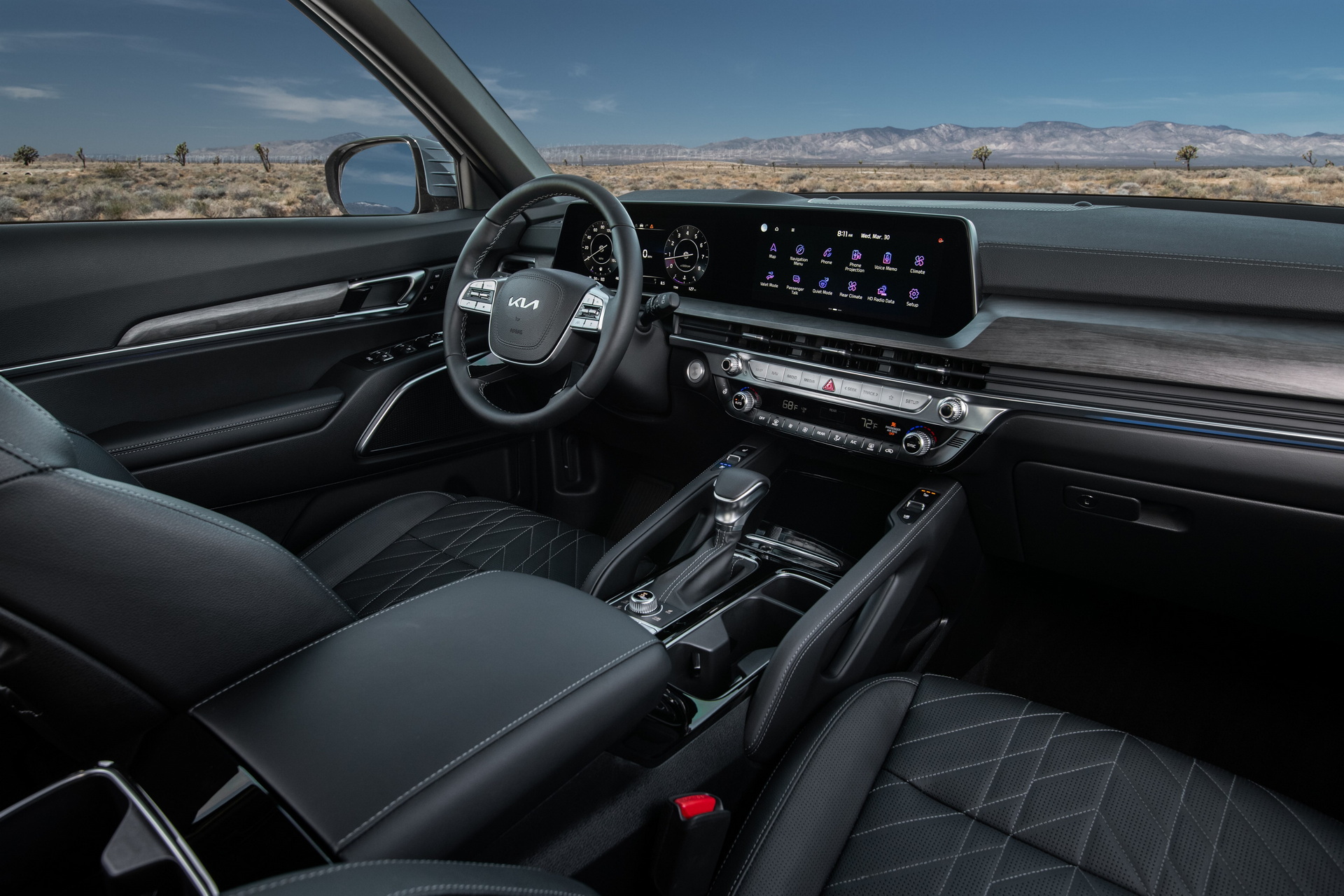 Download 2023 Kia Telluride X-Pro - Interior HD Wallpaper 1920x1280 #23