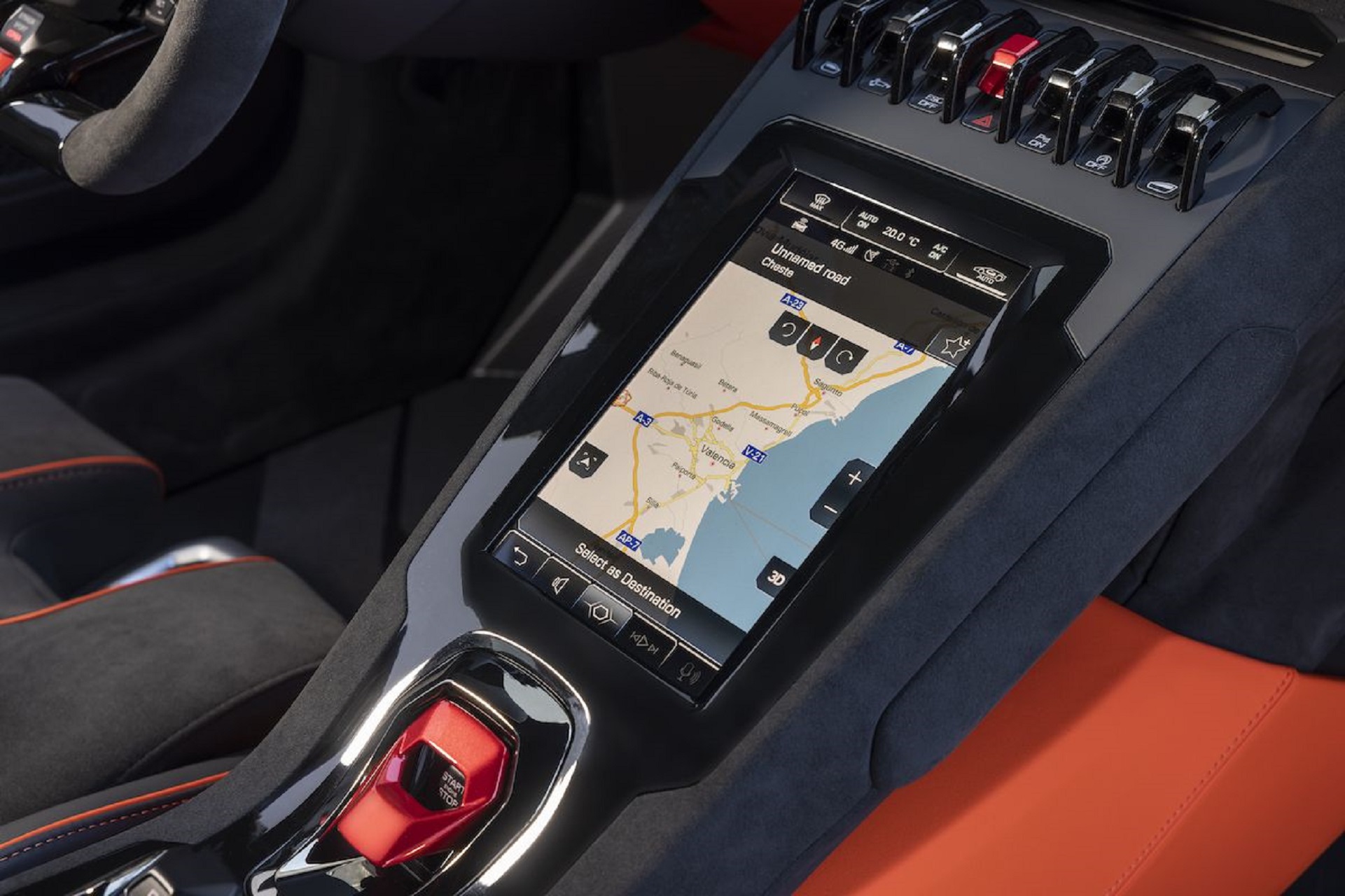 Download 2023 Lamborghini Huracán Tecnica - Central Console HD Wallpaper 1921x1280 #220