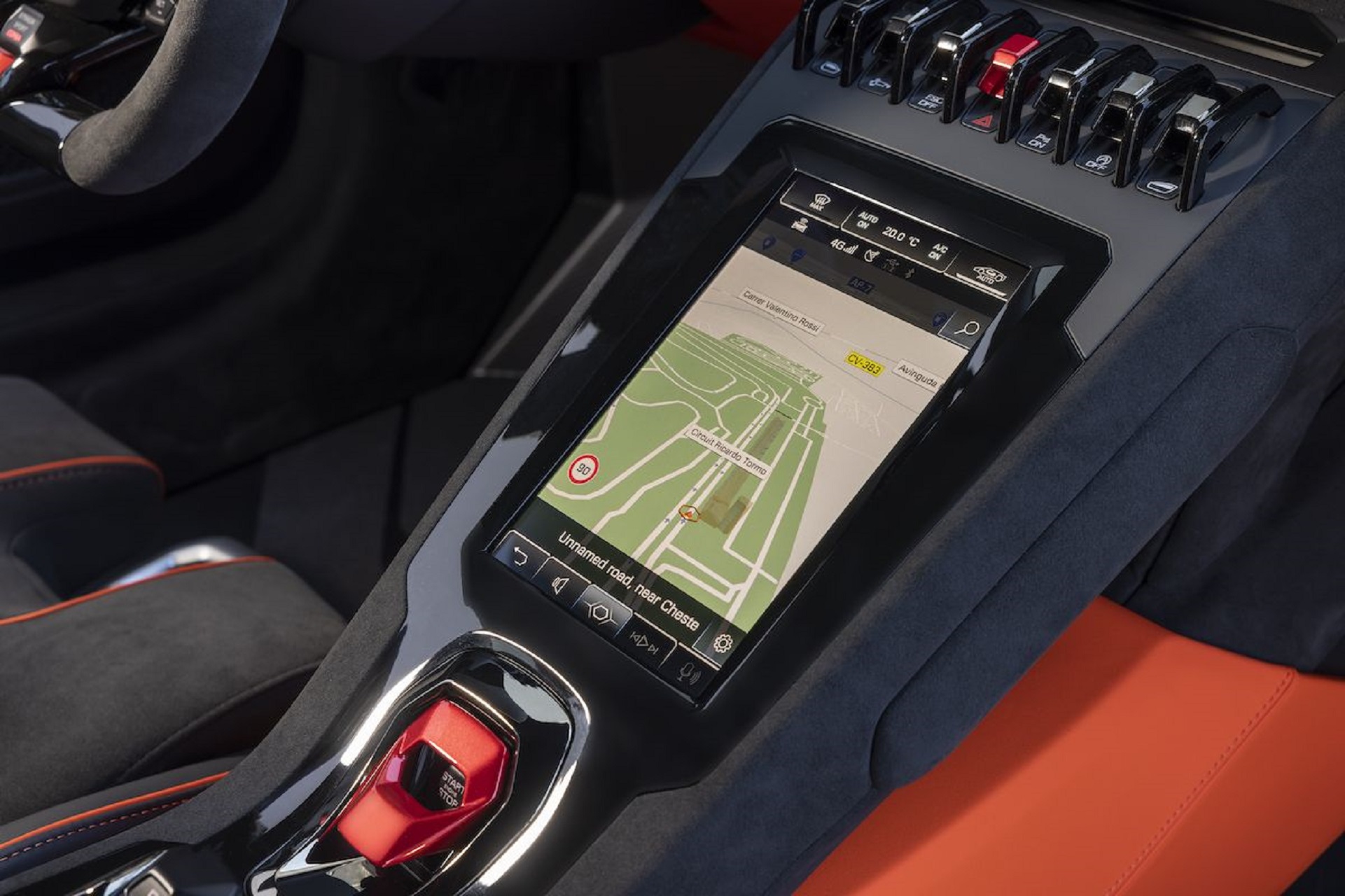 Download 2023 Lamborghini Huracán Tecnica - Central Console HD Wallpaper 1921x1280 #219