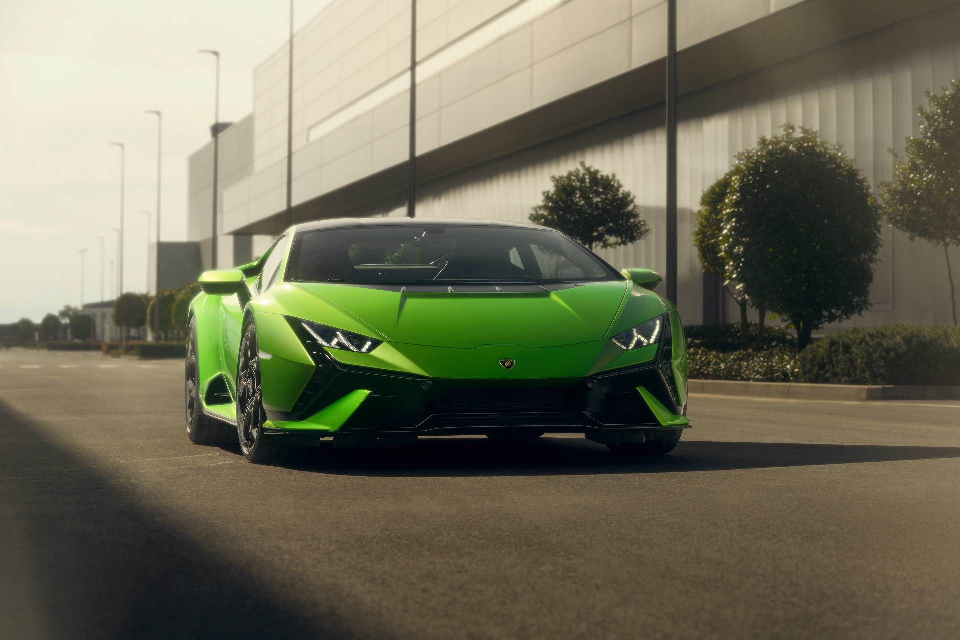 Download 2023 Lamborghini Huracán Tecnica - Front HD Wallpaper 1920x1280 #1