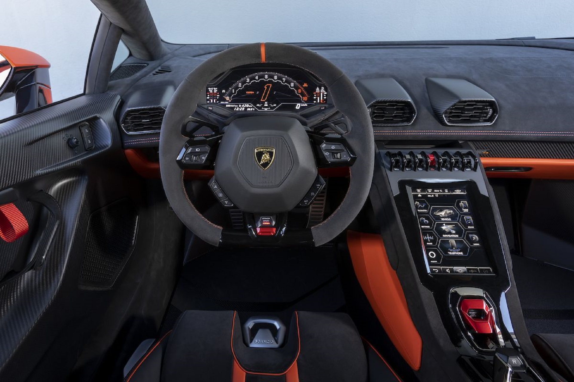 Download 2023 Lamborghini Huracán Tecnica - Interior, Cockpit HD Wallpaper 1921x1280 #214