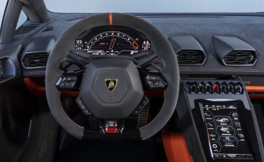 2023 Lamborghini Huracán Tecnica - Interior, Steering Wheel Wallpaper 850x523 #211