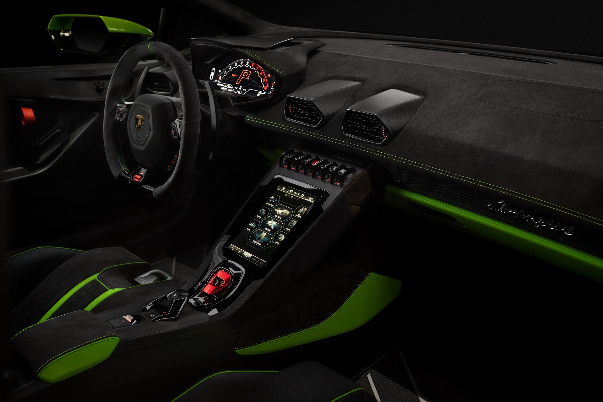 Download 2023 Lamborghini Huracán Tecnica - Interior HD Wallpaper 1920x1280 #49