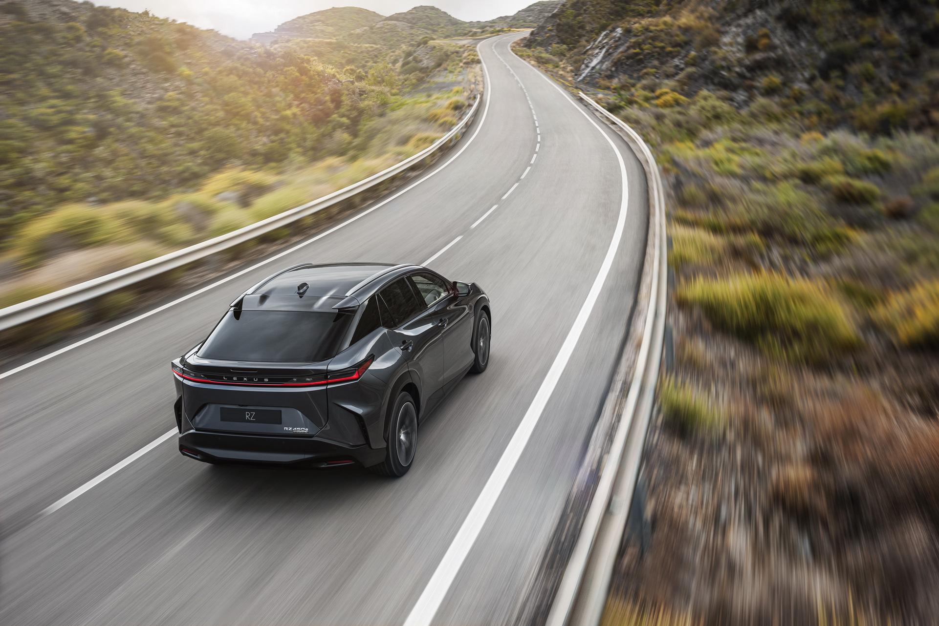 Download 2023 Lexus RZ 450e - Rear HD Wallpaper 1921x1282 #12
