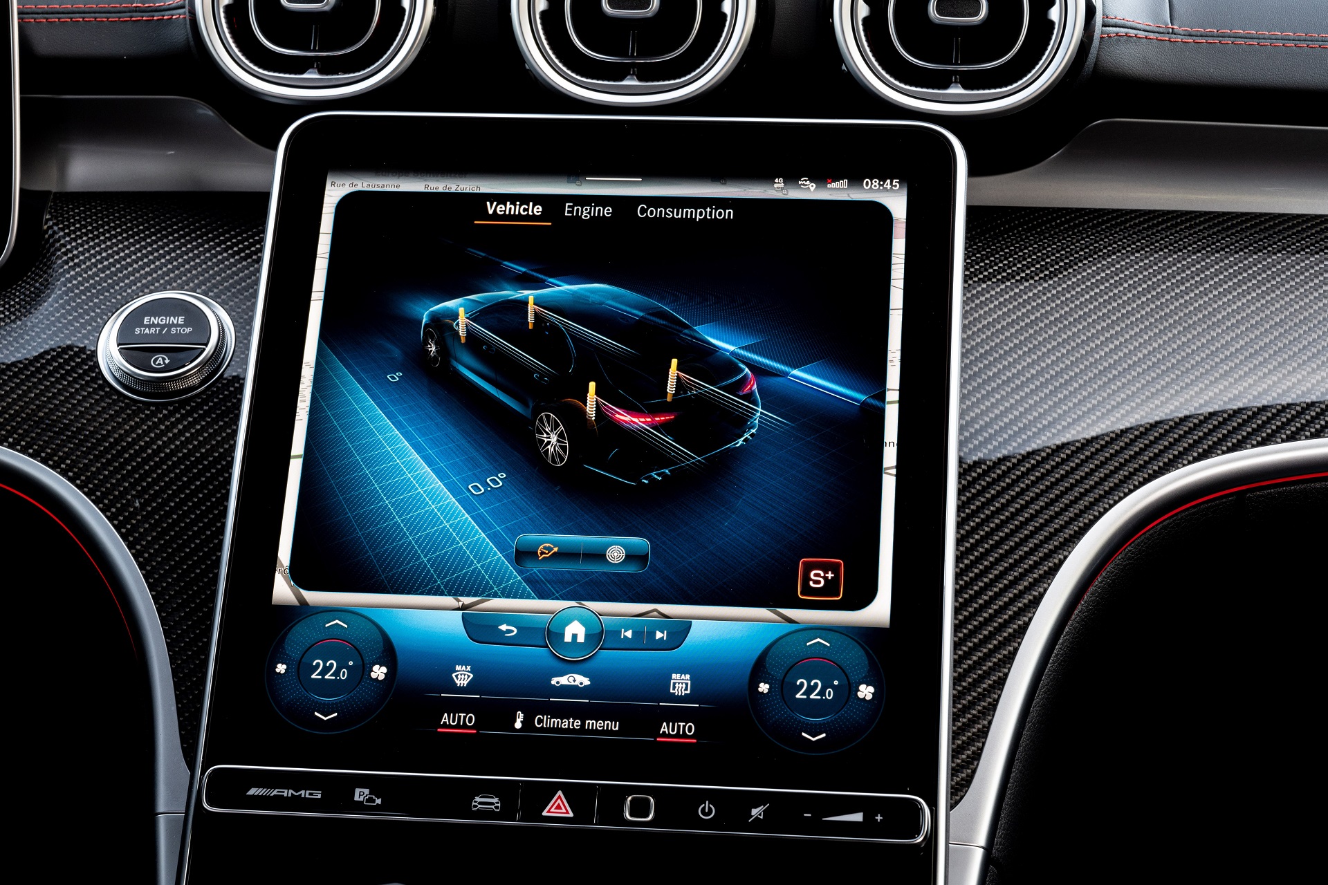 Download 2023 Mercedes-AMG C 43 - Central Console HD Wallpaper 1920x1280 #54