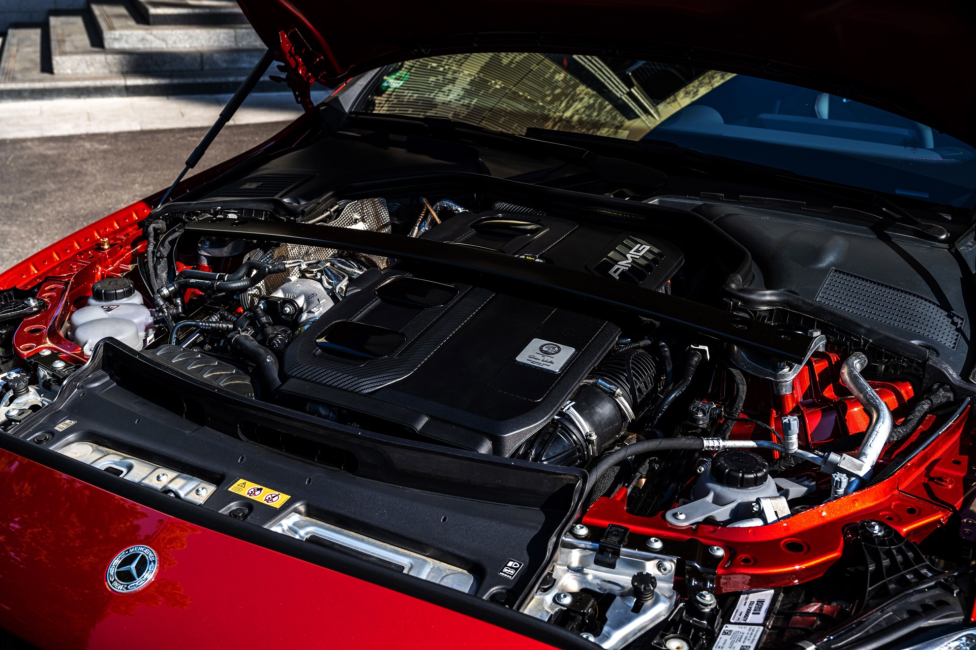 Download 2023 Mercedes-AMG C 43 - Engine HD Wallpaper 1920x1280 #47