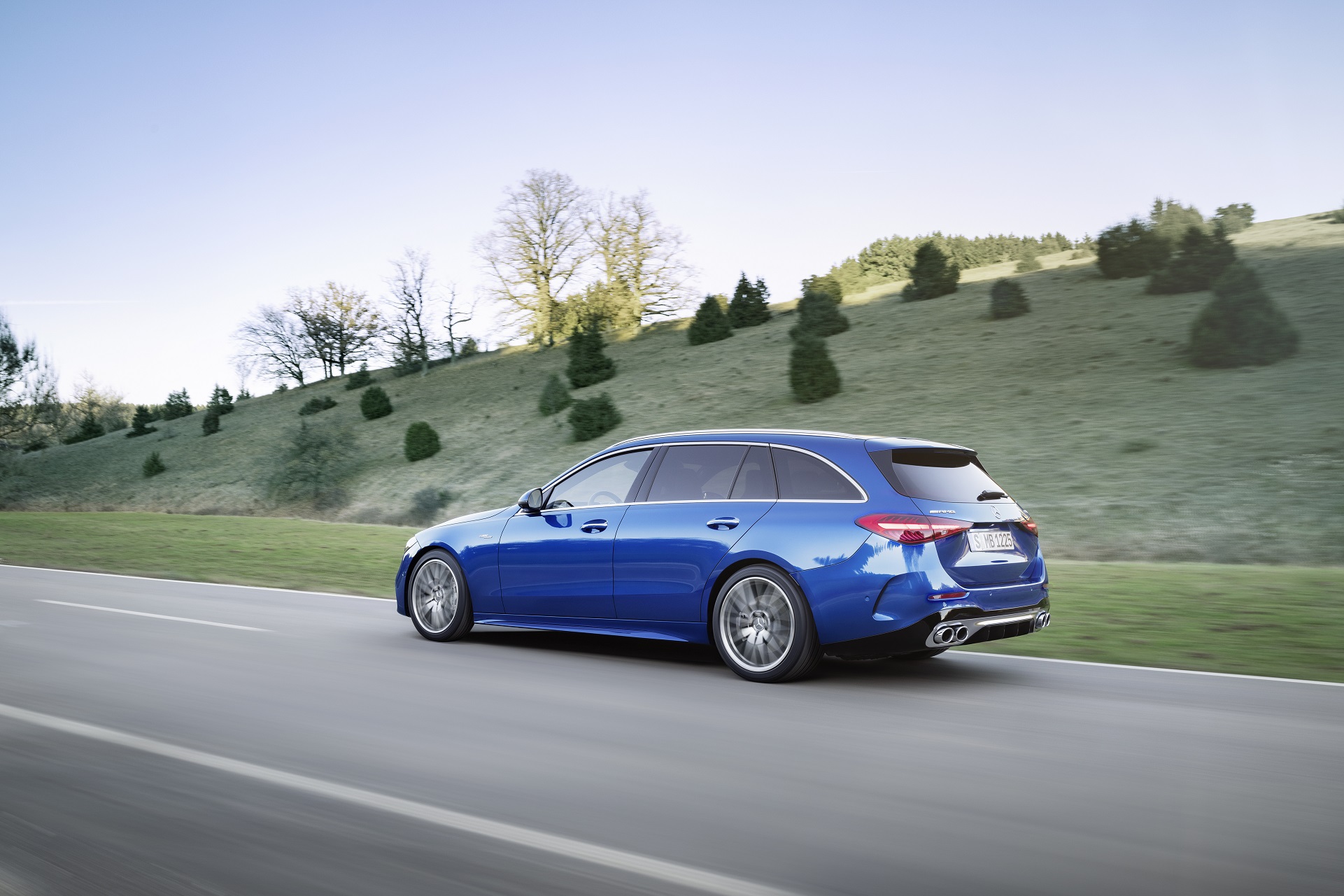 Download 2023 Mercedes-AMG C 43 Estate - Rear Three-Quarter HD Wallpaper 1921x1281 #7