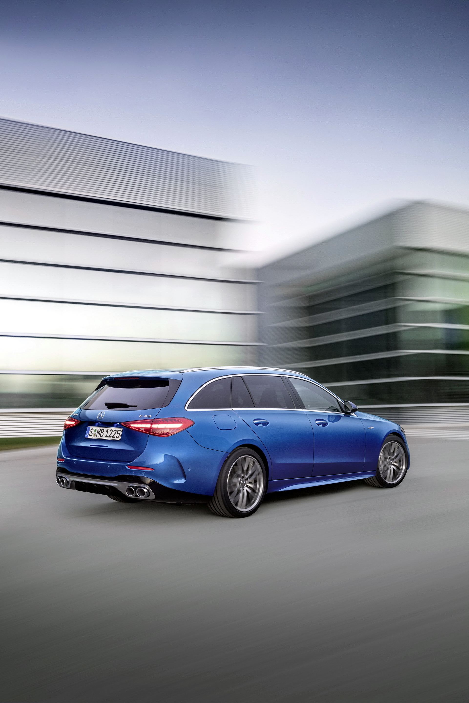 Download 2023 Mercedes-AMG C 43 Estate - Rear Three-Quarter HD Phone Wallpaper 1921x2880 #16