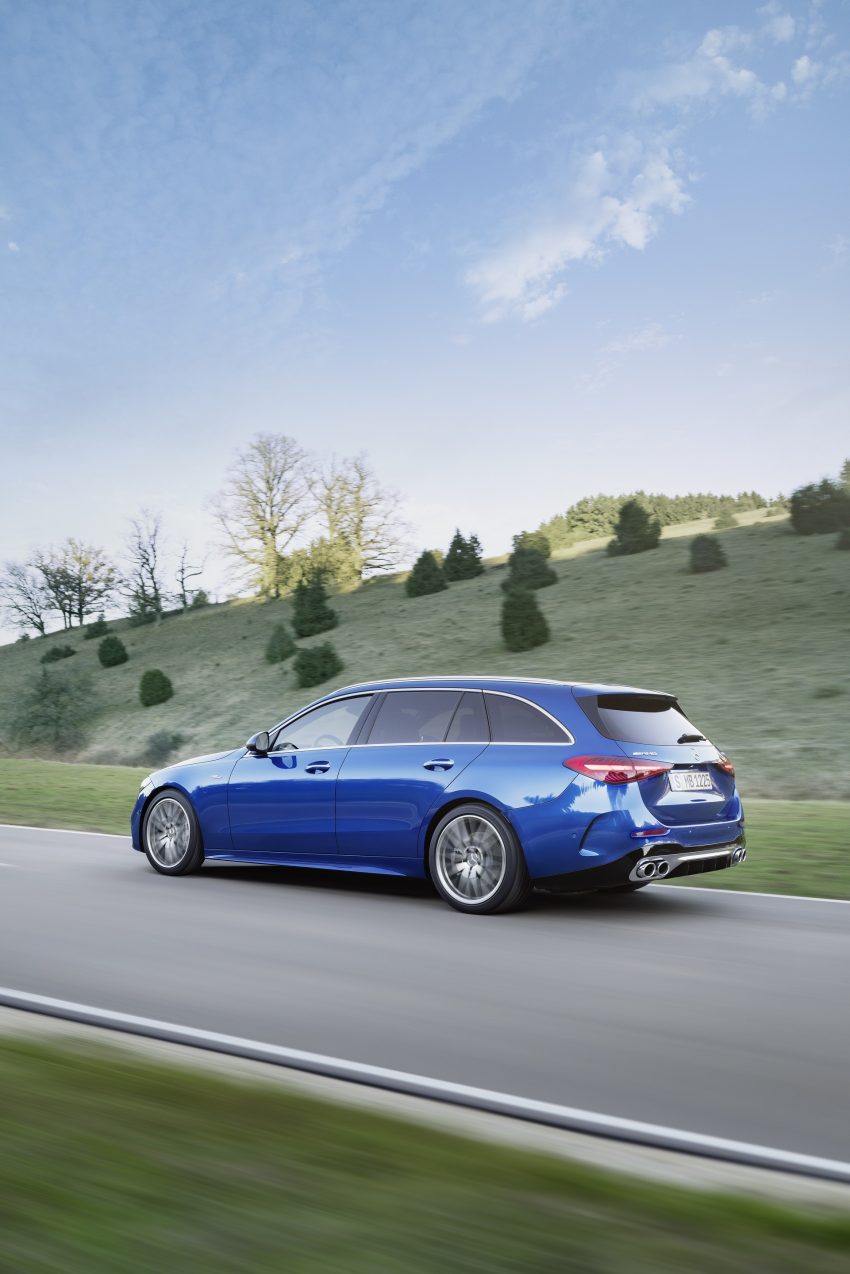 2023 Mercedes-AMG C 43 Estate - Rear Three-Quarter Phone Wallpaper 850x1274 #8