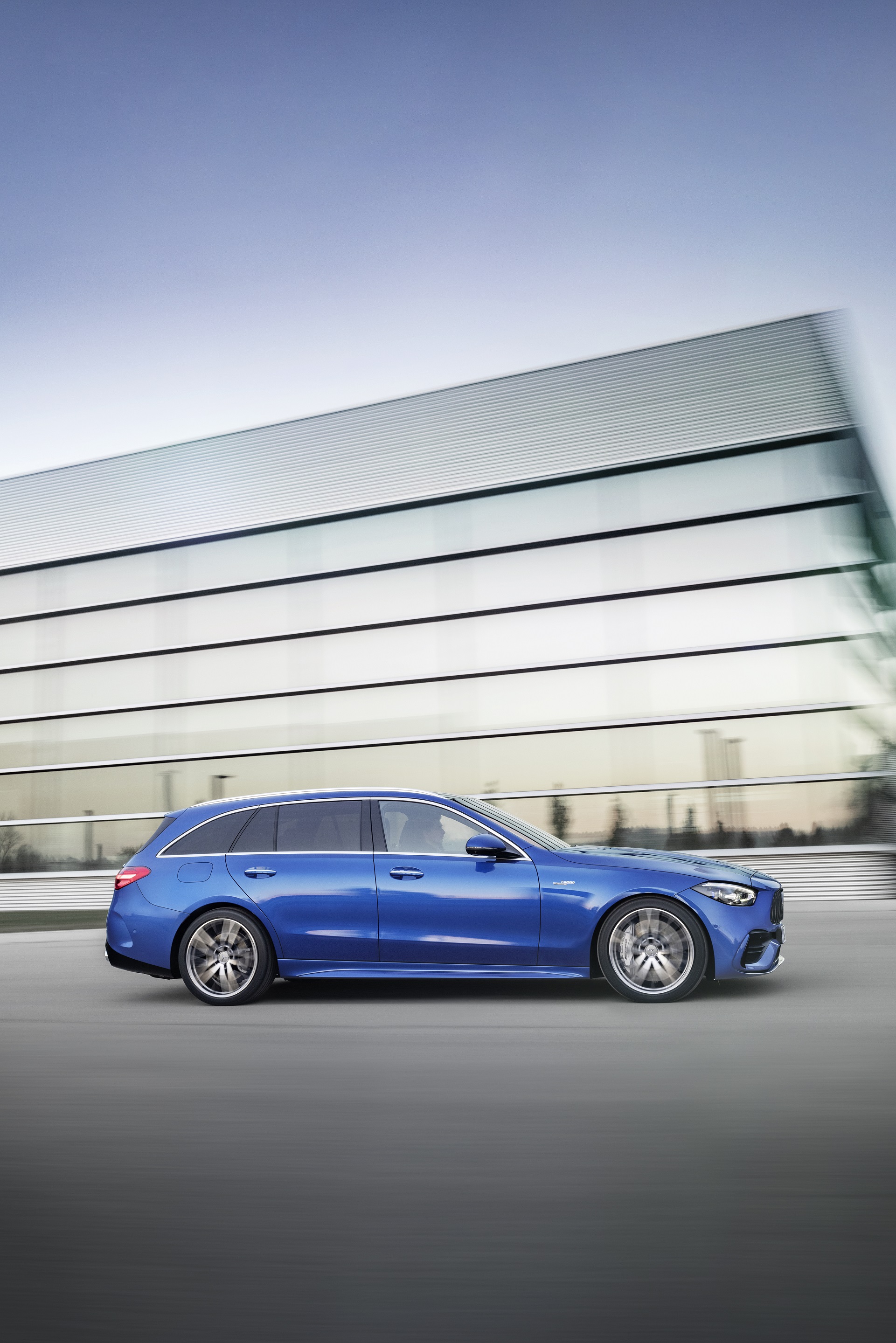 Download 2023 Mercedes-AMG C 43 Estate - Side HD Phone Wallpaper 1921x2880 #17