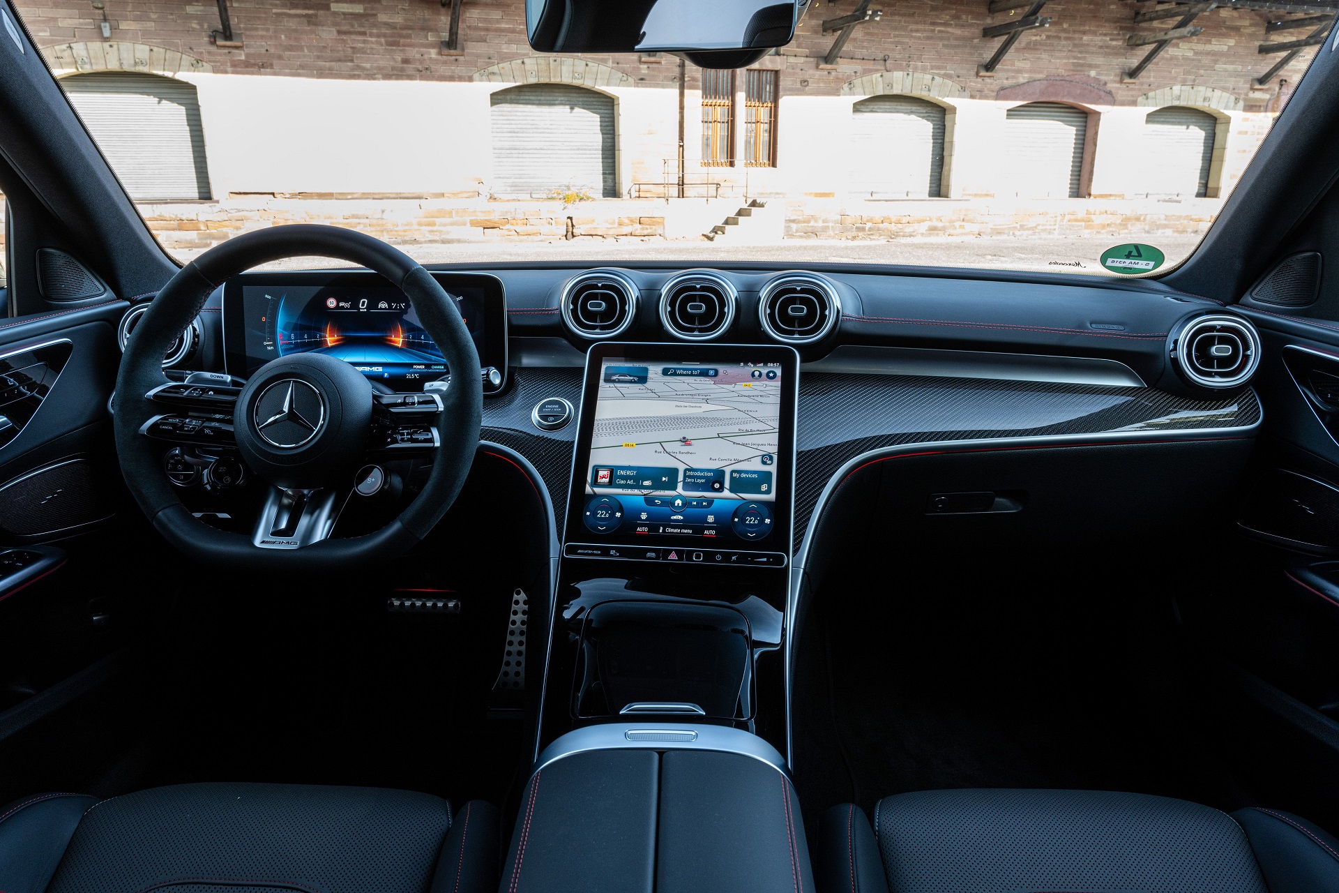 Download 2023 Mercedes-AMG C 43 - Interior, Cockpit HD Wallpaper 1920x1280 #49