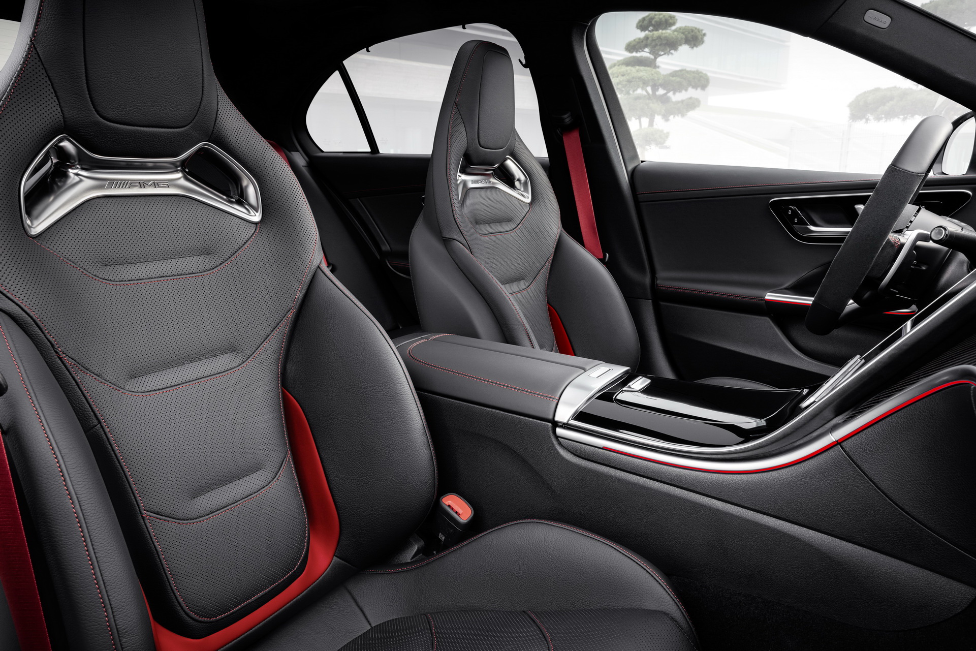 Download 2023 Mercedes-AMG C 43 - Interior, Front Seats HD Wallpaper 1921x1281 #30