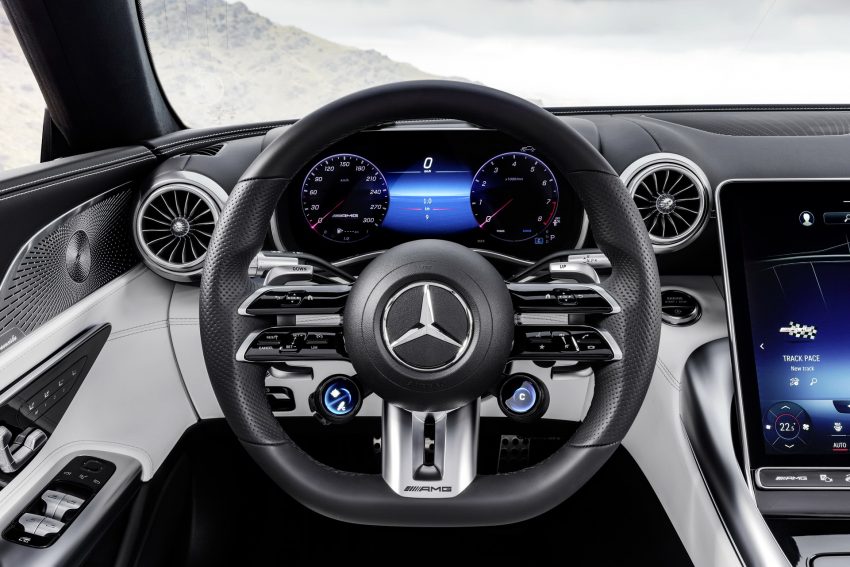 2023 Mercedes-AMG SL 43 - Interior, Steering Wheel Wallpaper 850x567 #44