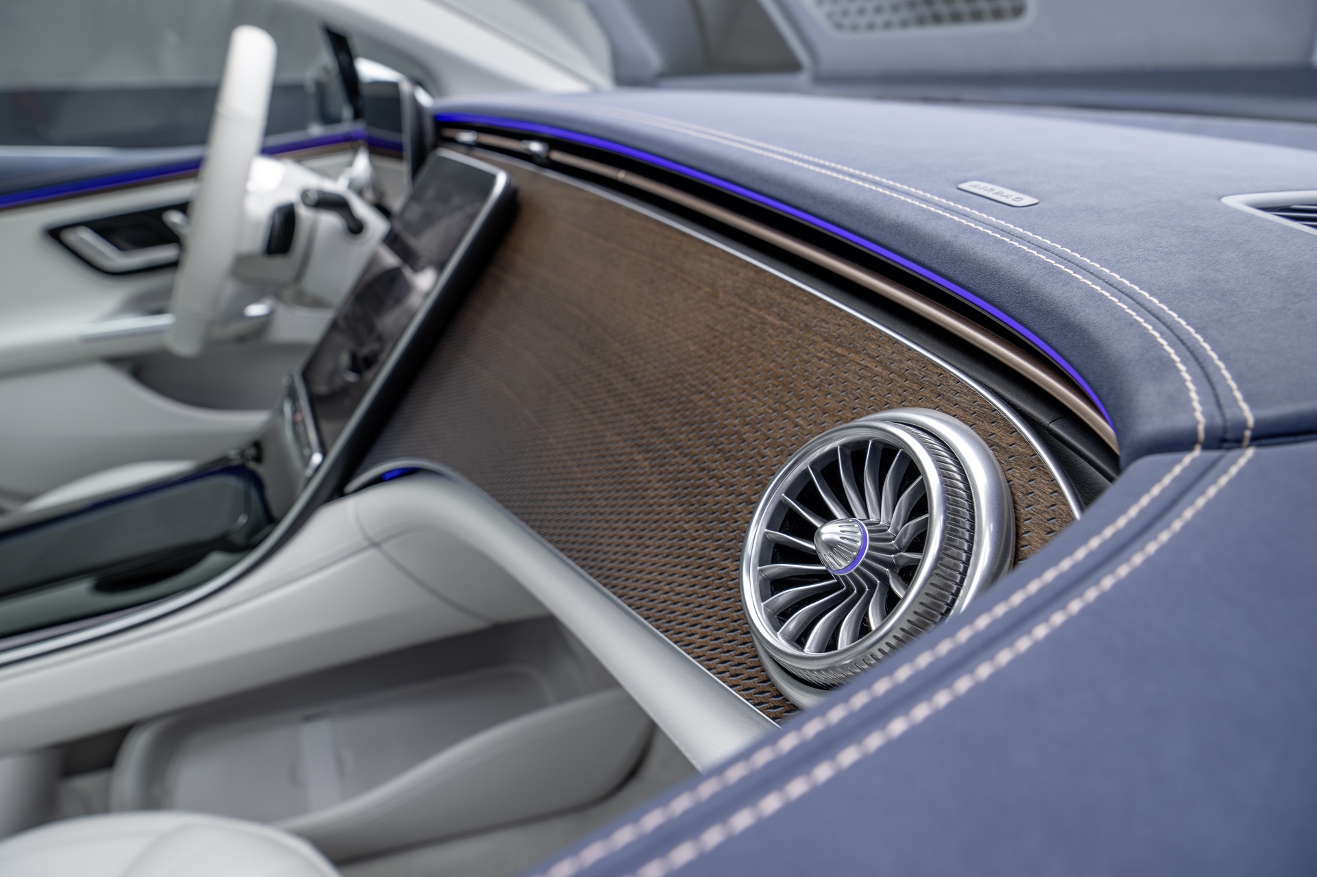Download 2023 Mercedes-Benz EQE 350+ - Interior, Detail HD Wallpaper 1921x1280 #24