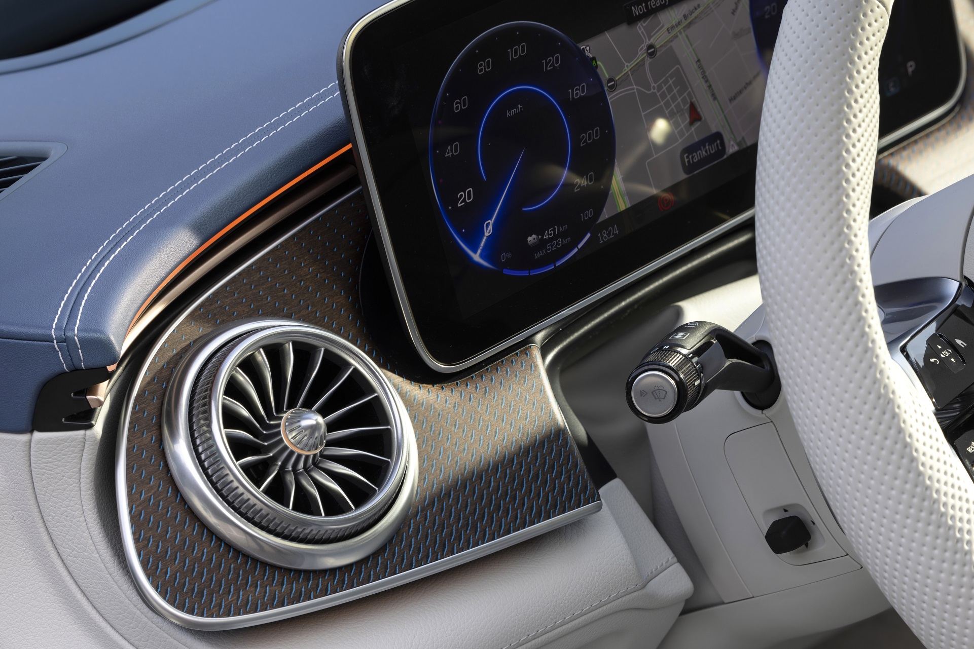 Download 2023 Mercedes-Benz EQE 350+ - Interior, Detail HD Wallpaper 1921x1281 #8