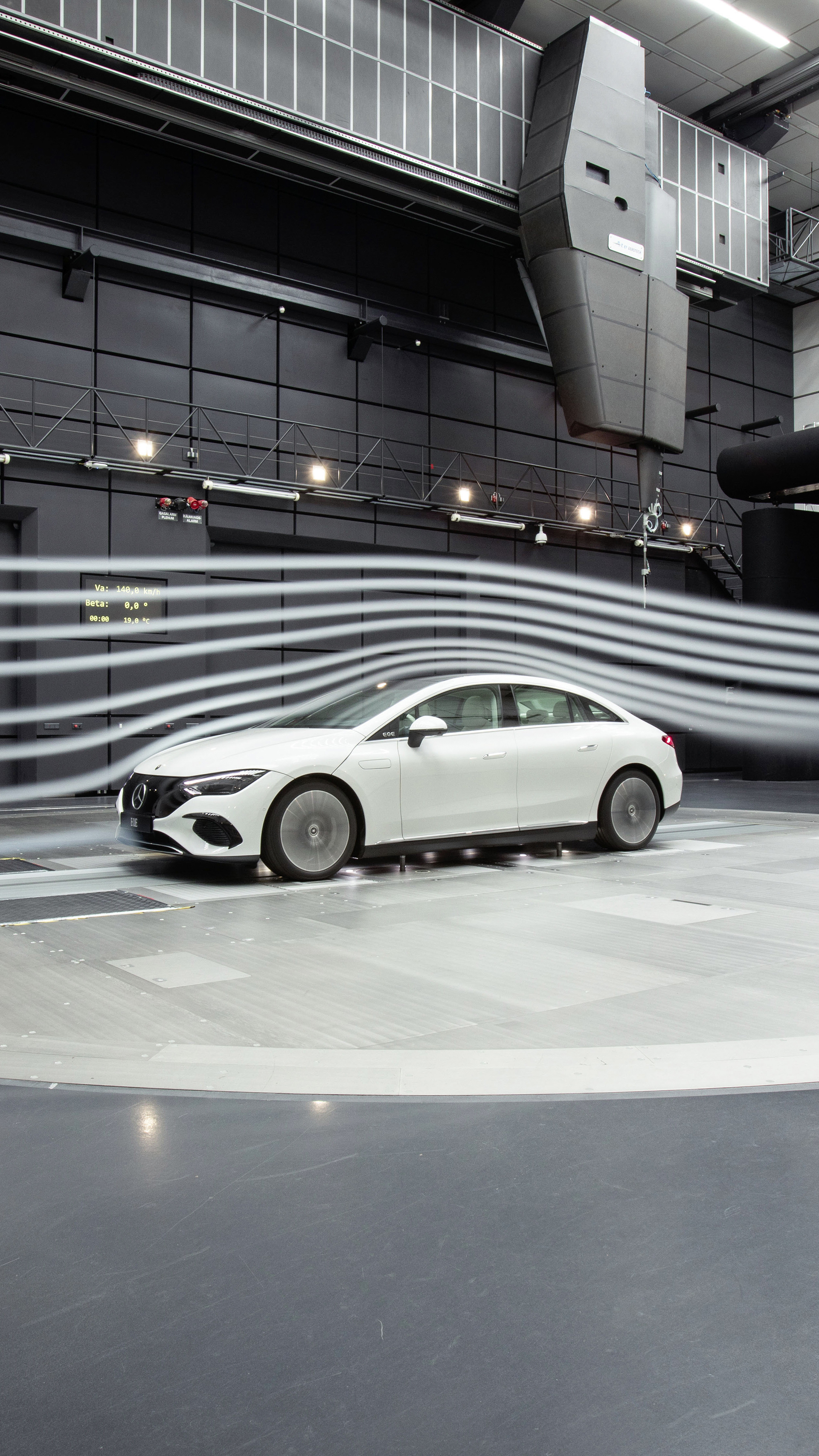 Download 2023 Mercedes-Benz EQE 500 4Matic - Aerodynamics HD Phone Wallpaper 1920x3413 #56