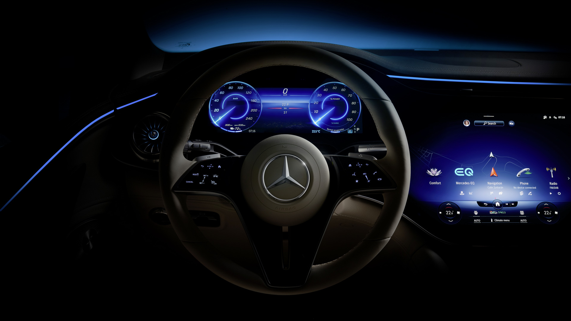 Download 2023 Mercedes-Benz EQS SUV - Ambient Lighting HD Wallpaper 1921x1081 #87