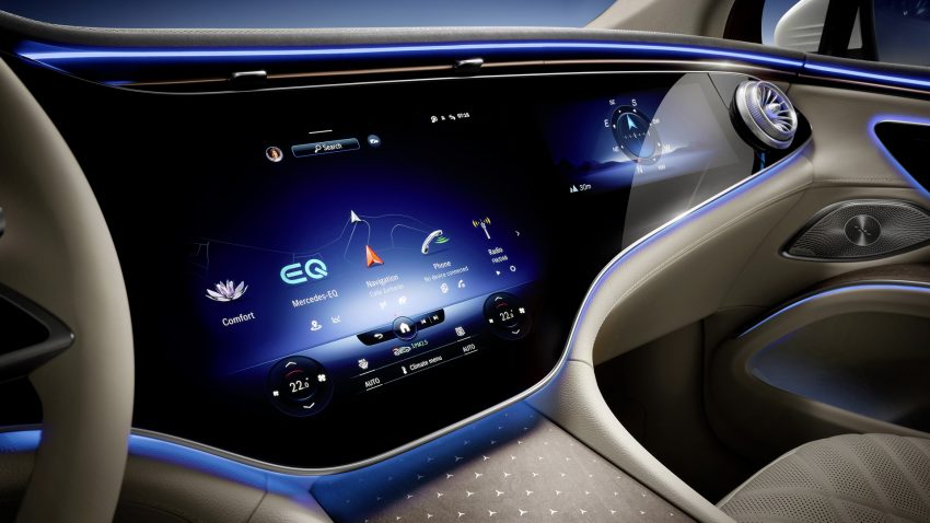 2023 Mercedes-Benz EQS SUV - Central Console Wallpaper 850x478 #81