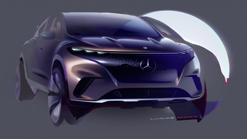 2023 Mercedes-Benz EQS SUV - Design Sketch Wallpaper 850x478 #98