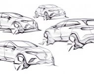 2023 Mercedes-Benz EQS SUV - Design Sketch Wallpaper 190x150