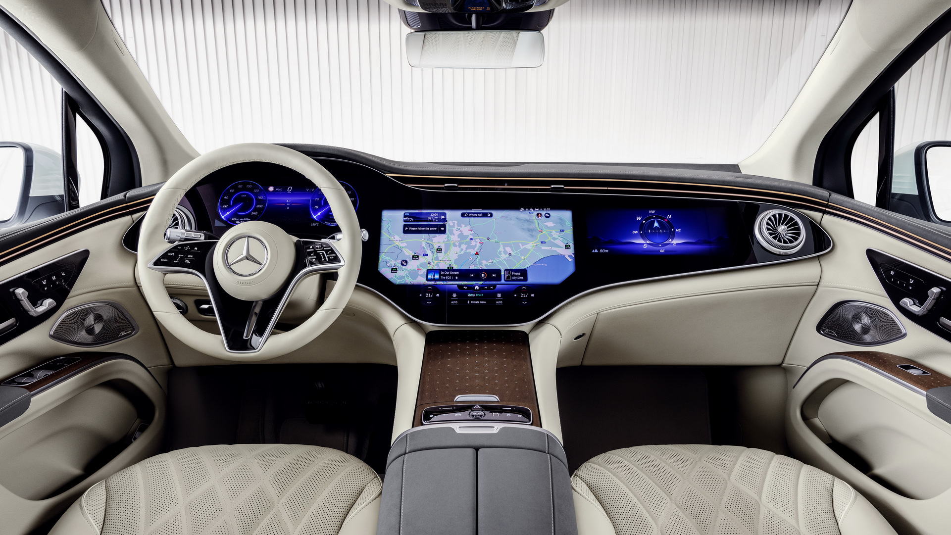 Download 2023 Mercedes-Benz EQS SUV - Interior, Cockpit HD Wallpaper 1921x1081 #53