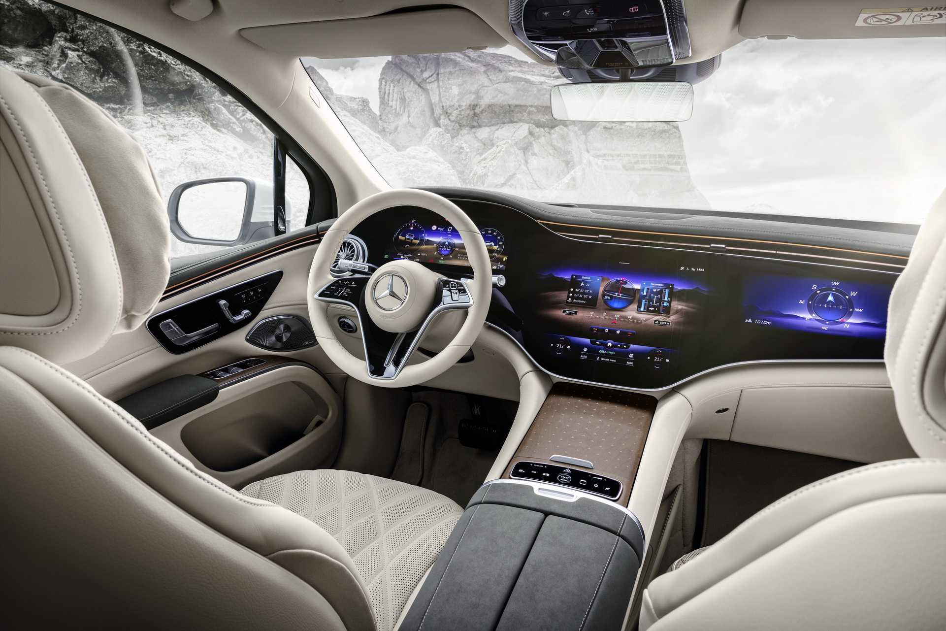 Download 2023 Mercedes-Benz EQS SUV - Interior HD Wallpaper 1921x1281 #50