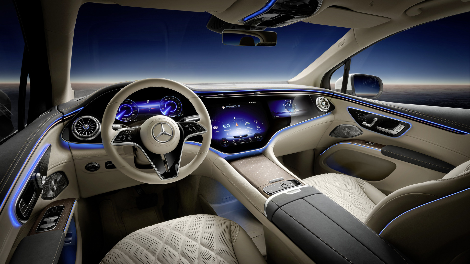 Download 2023 Mercedes-Benz EQS SUV - Interior HD Wallpaper 1921x1081 #78