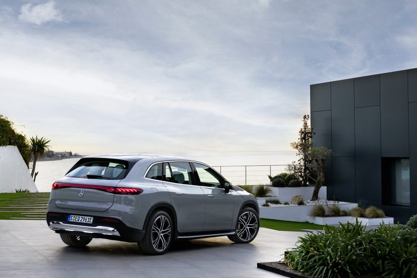 2023 Mercedes-Benz EQS SUV - Rear Three-Quarter Wallpaper 850x567 #29