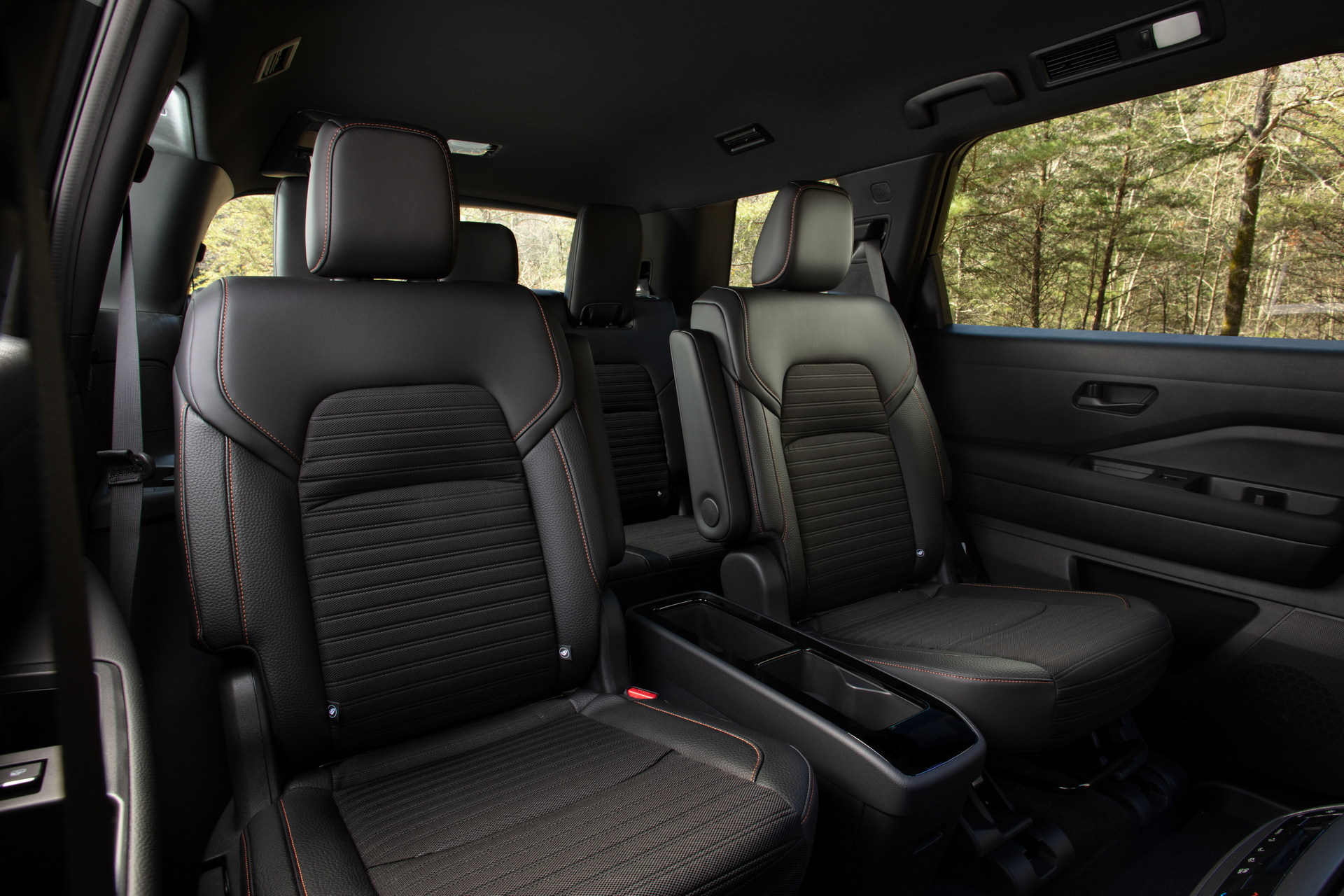 Download 2023 Nissan Pathfinder Rock Creek - Interior, Rear Seats HD Wallpaper 1920x1280 #26