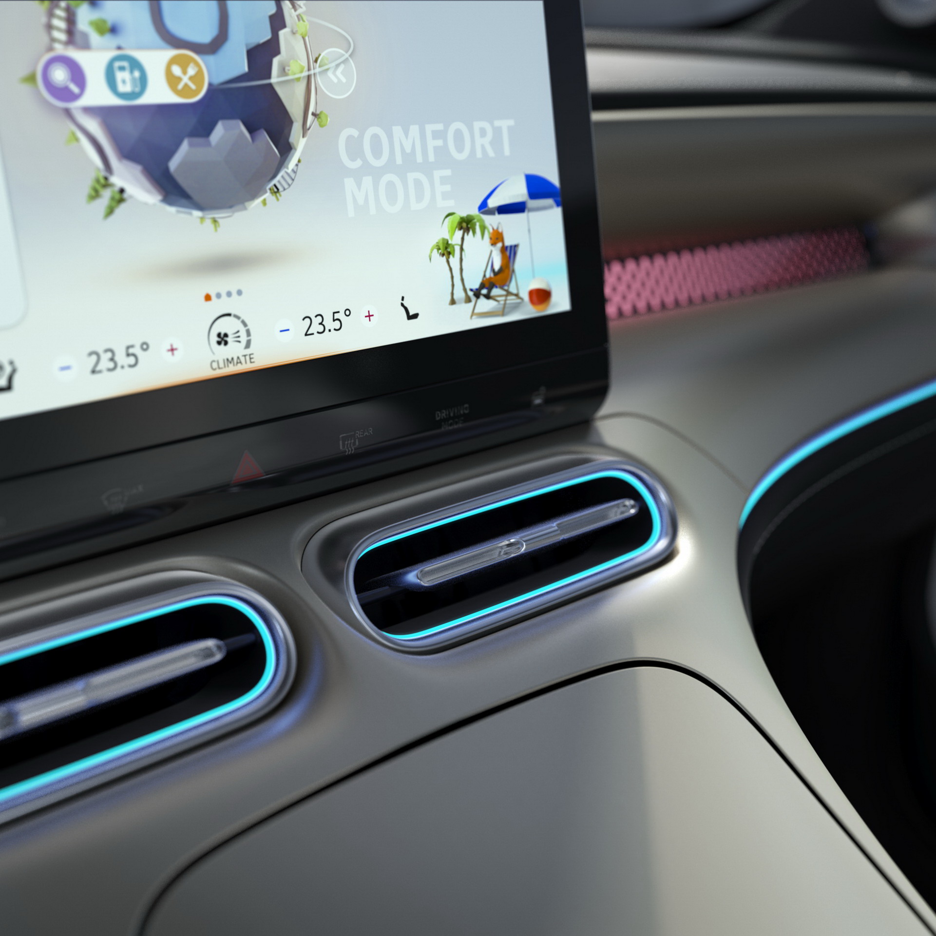 Download 2023 Smart #1 Launch Edition - Central Console HD Wallpaper 1921x1921 #33