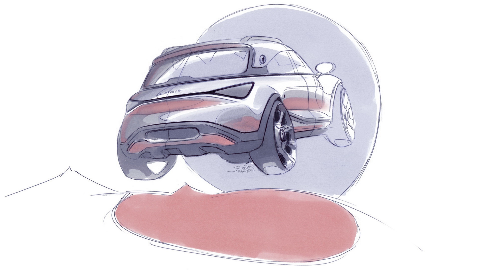 Download 2023 Smart #1 Launch Edition - Design Sketch HD Wallpaper 1921x1081 #47