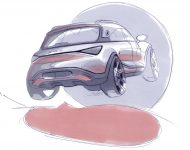 2023 Smart #1 Premium - Design Sketch Wallpaper 190x150